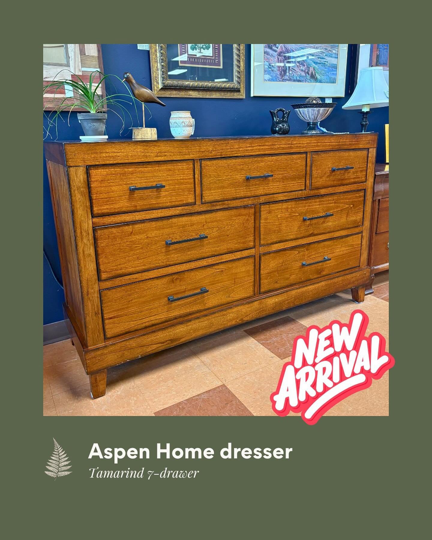 AspenHome Dresser! Matching bed is available directly from the consignor-