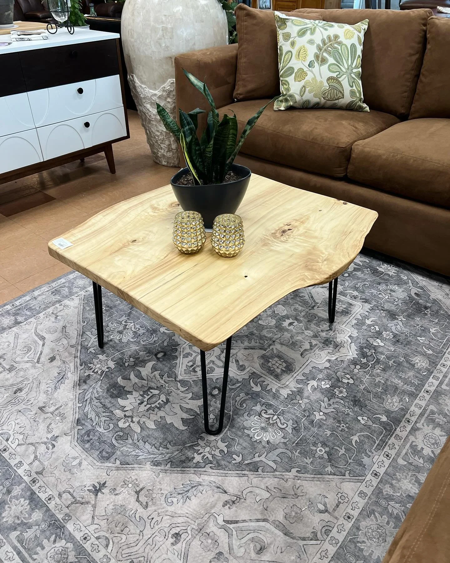 Coffee Table! One of a kind, locally made, brand new, and the perfect shape for a sectional!