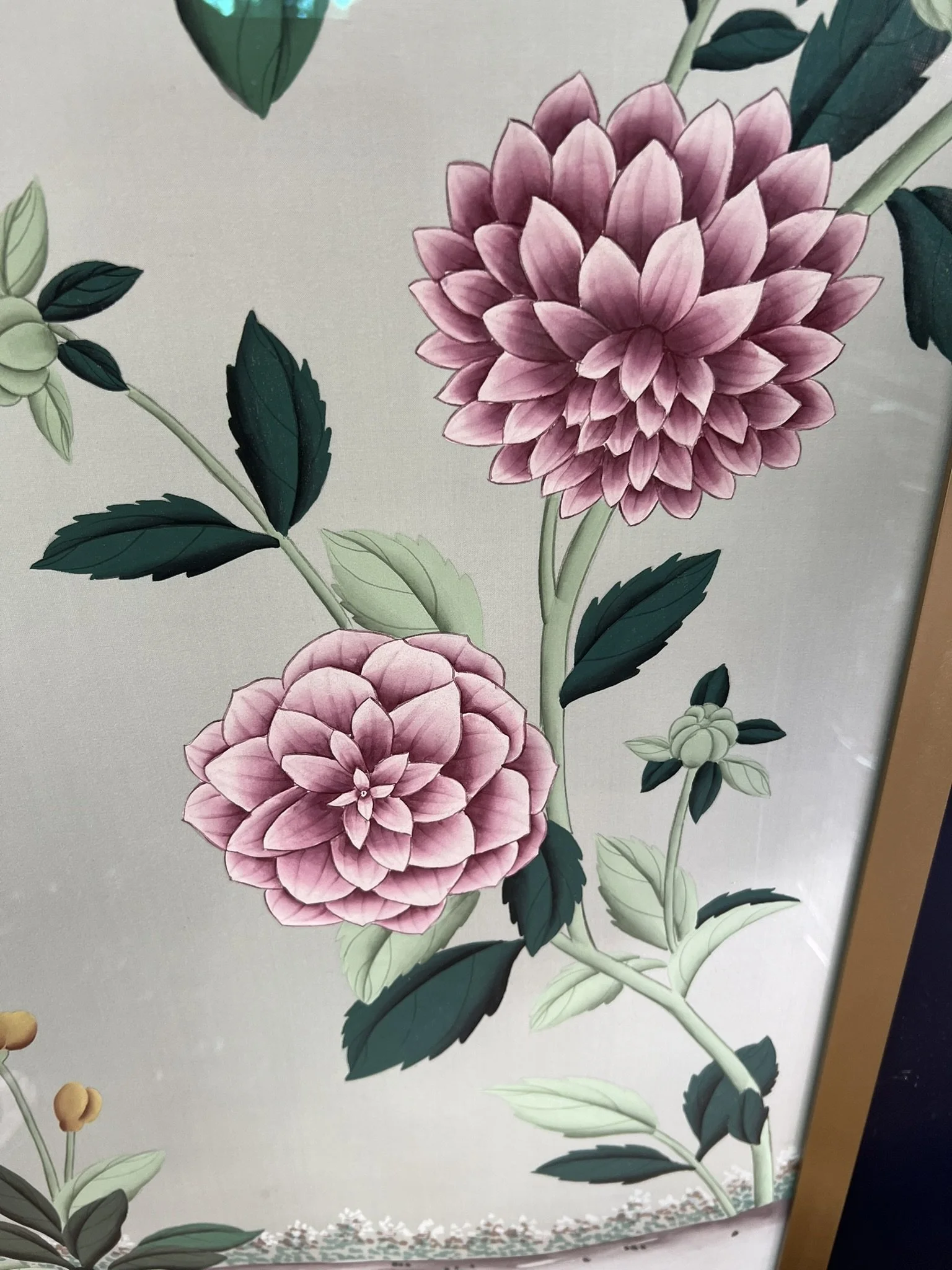 De Gournay Painted Silk Panel 32x72 