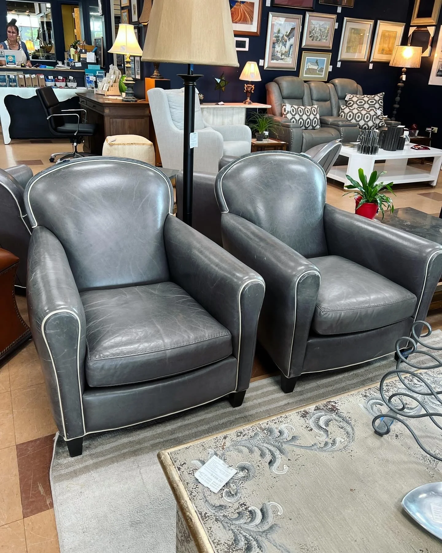 Crate and Barrel Leather! 4 available