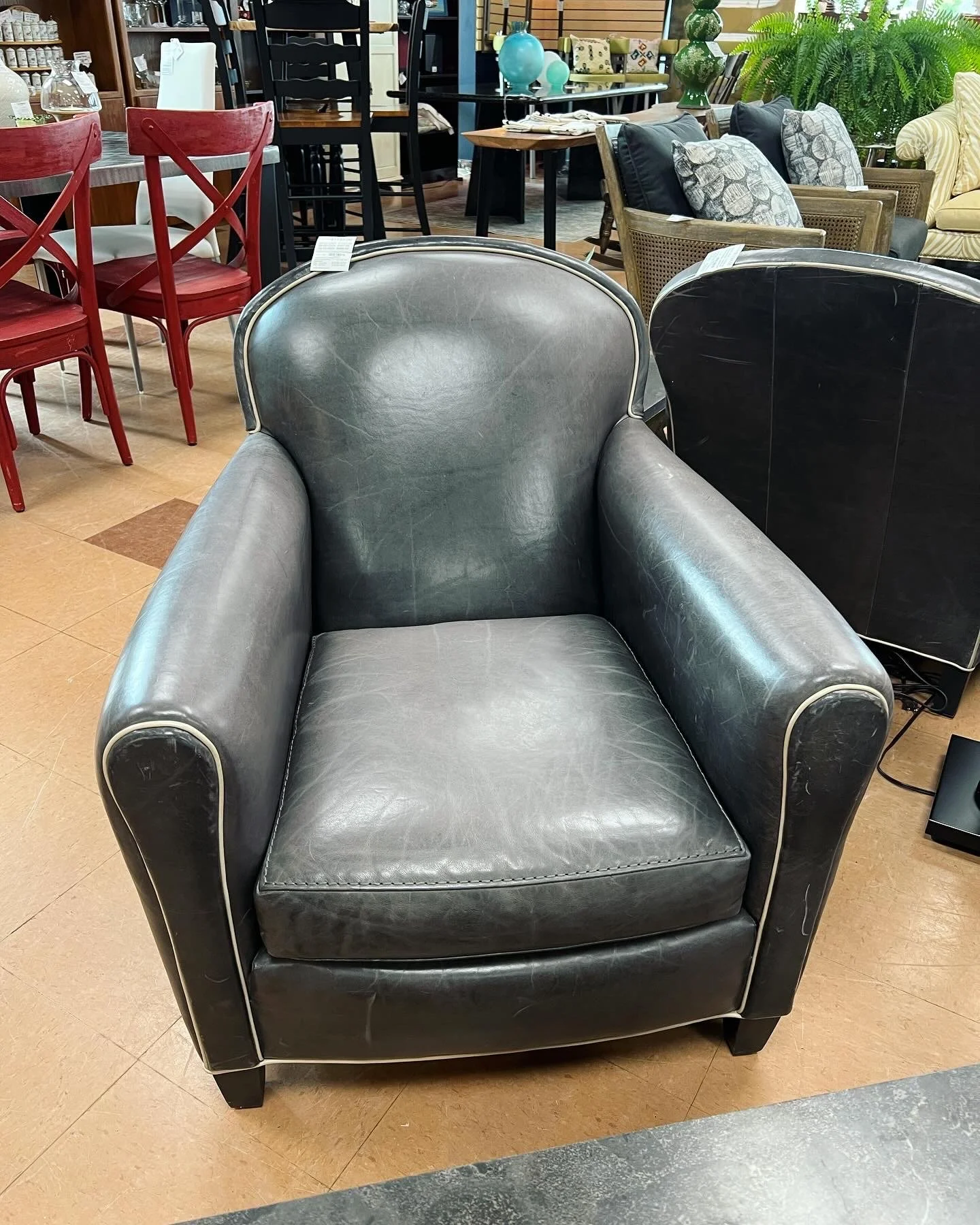 Crate and Barrel Leather! 4 available