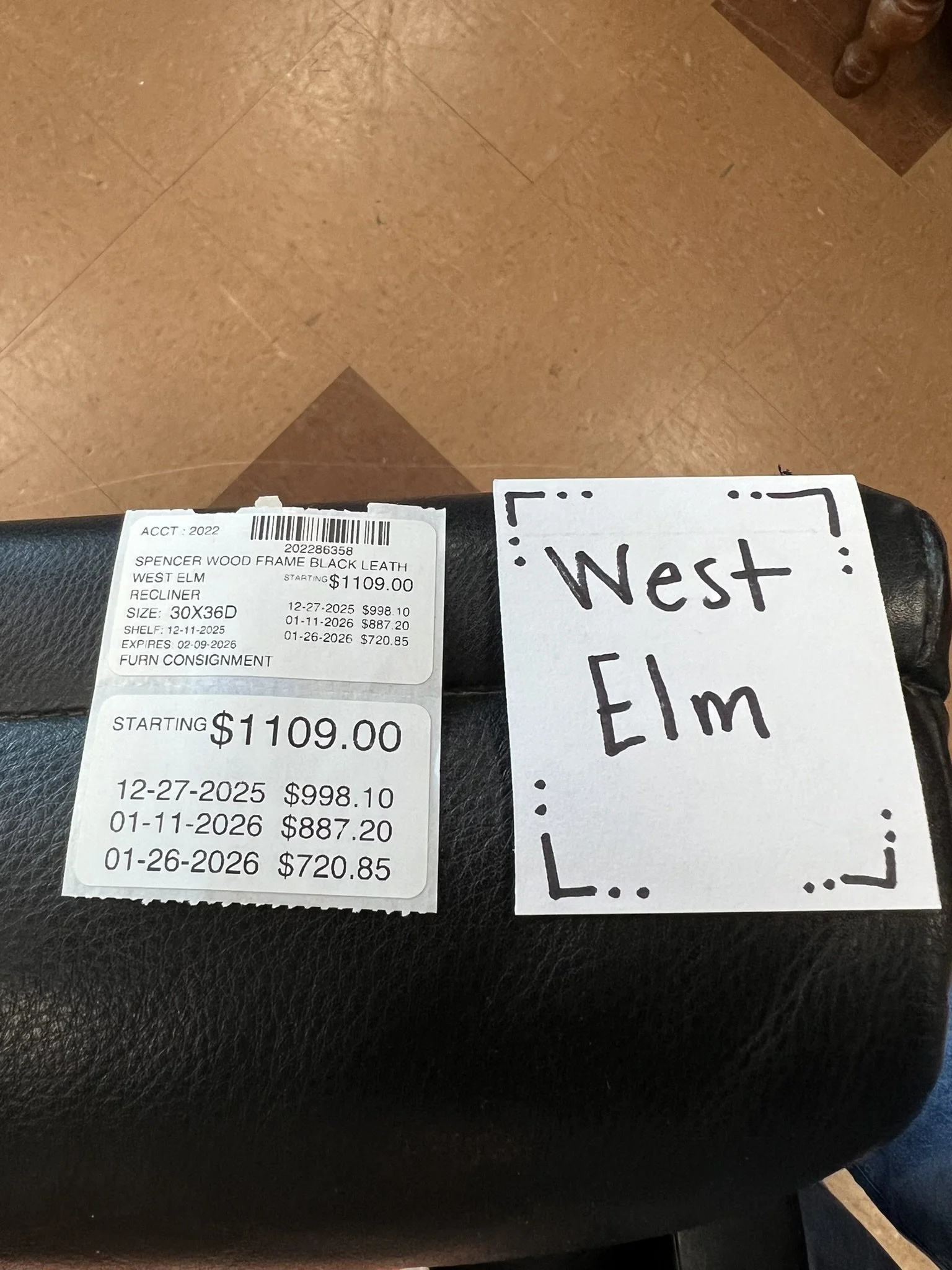 West Elm Leather! 
