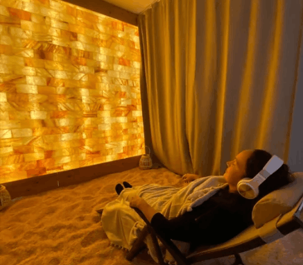 Decatur Healing Arts - Salt therapy client 