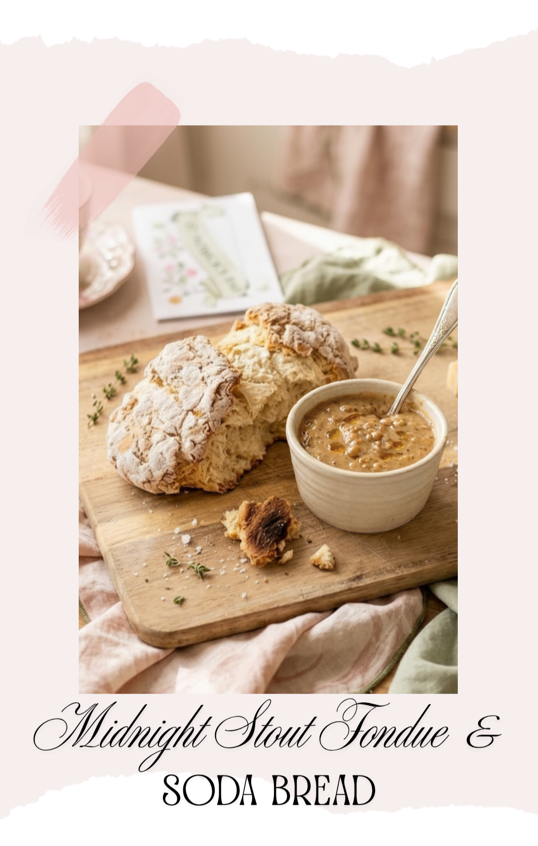 Midnight Stout Fondue &amp; Soda Bread