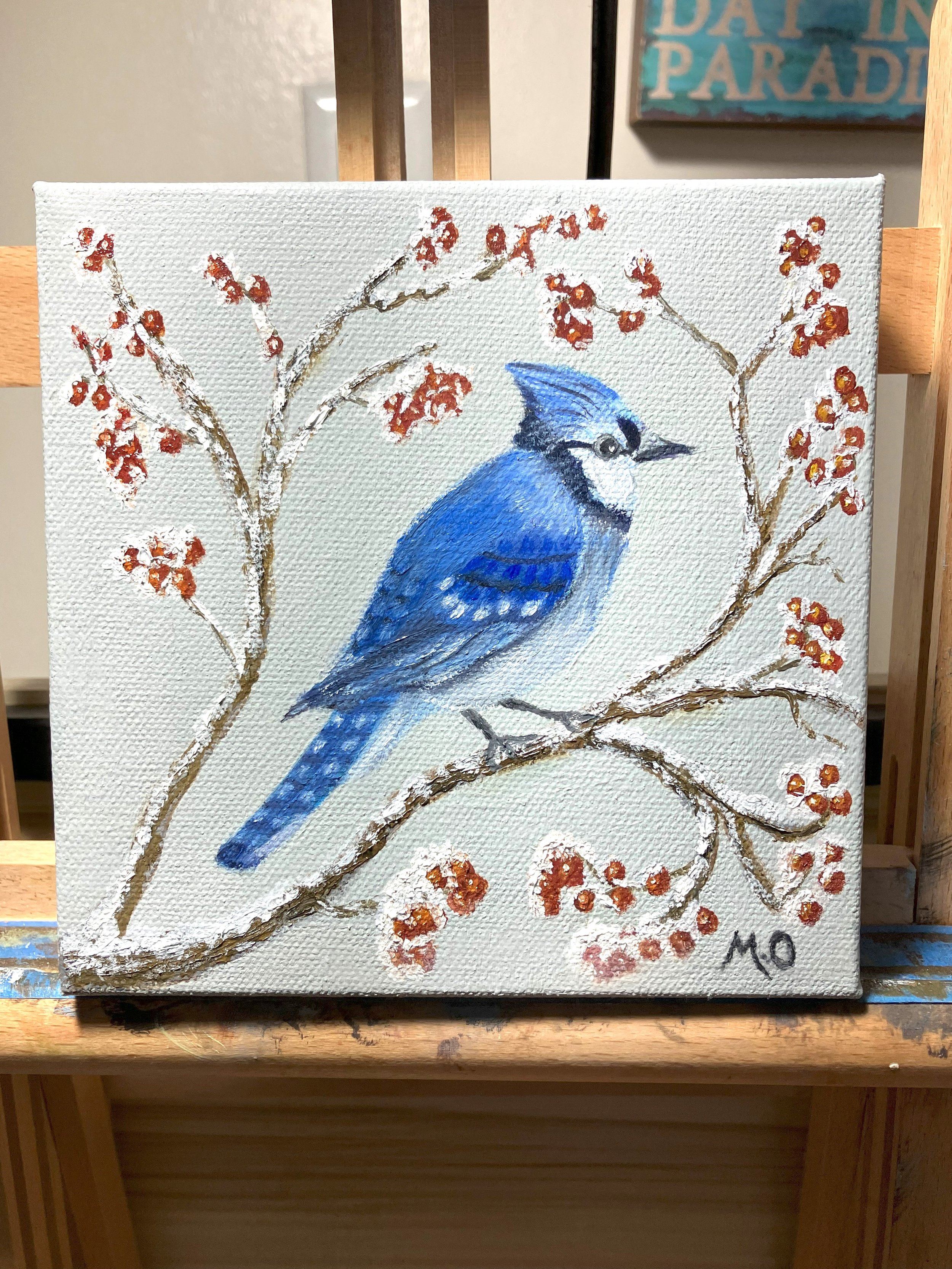 Winter Blue Jay