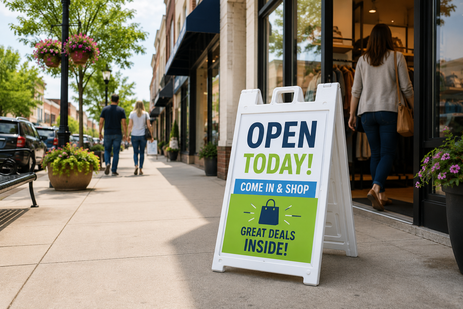 A-Frame PVC Sidewalk Signs: Smart Marketing on a Budget