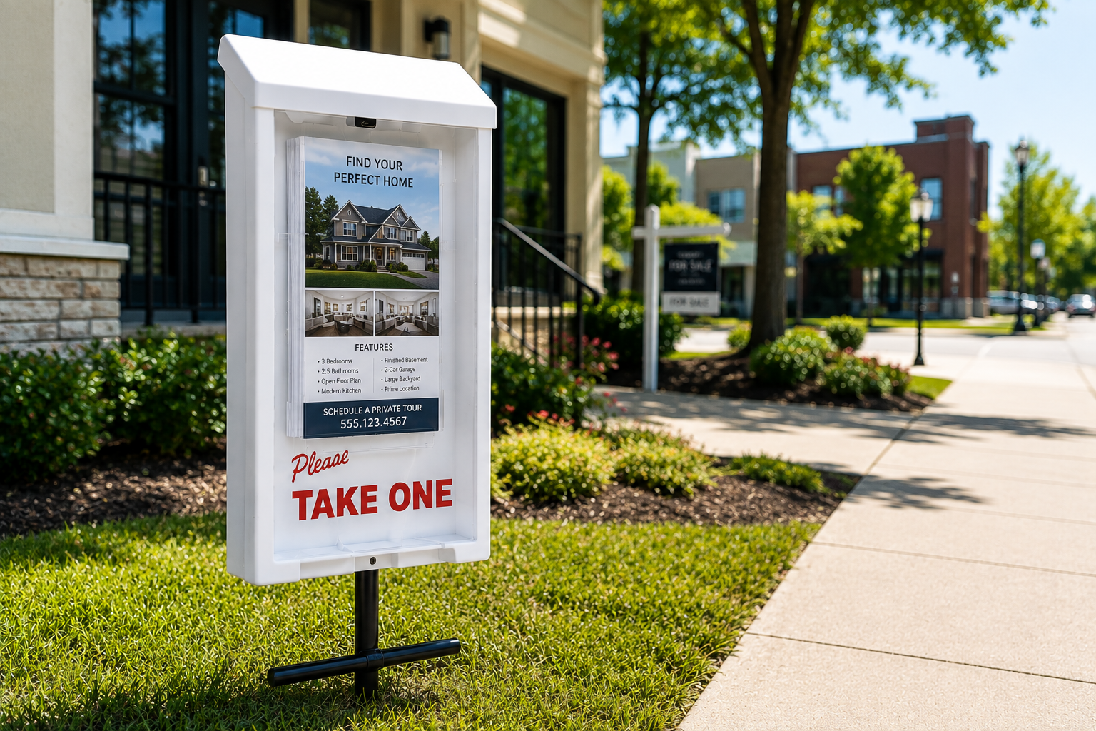Keep Marketing After Hours: Your Outdoor Flyer Box with Stake Never Clocks Out