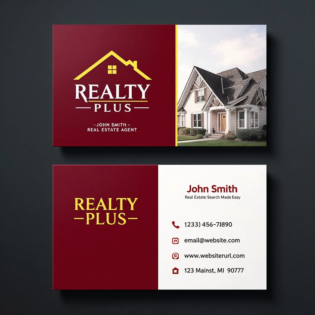 Roof With Window - Business Card