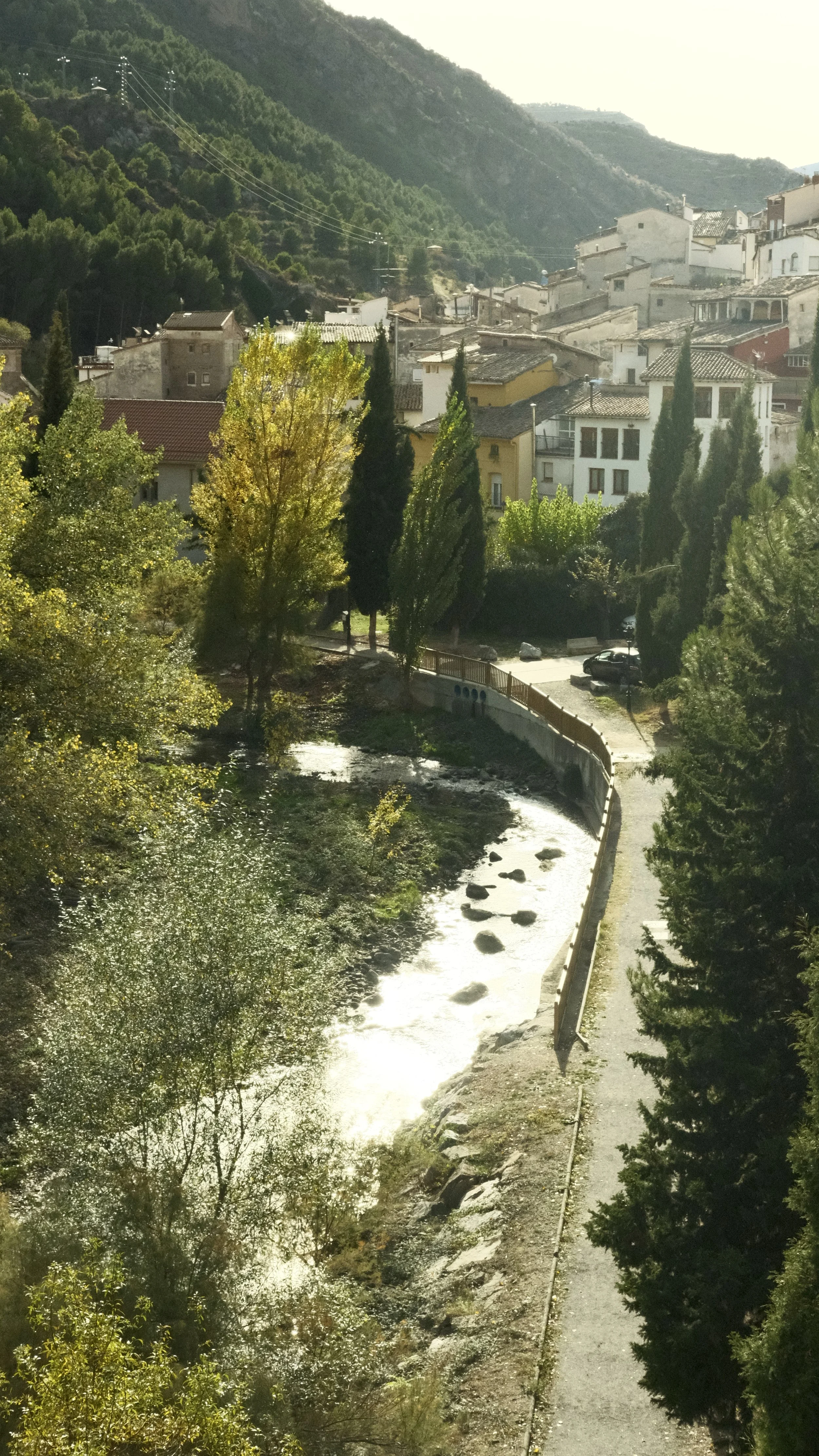 It had beautiful landscapes and a fresh river running beneath the church
