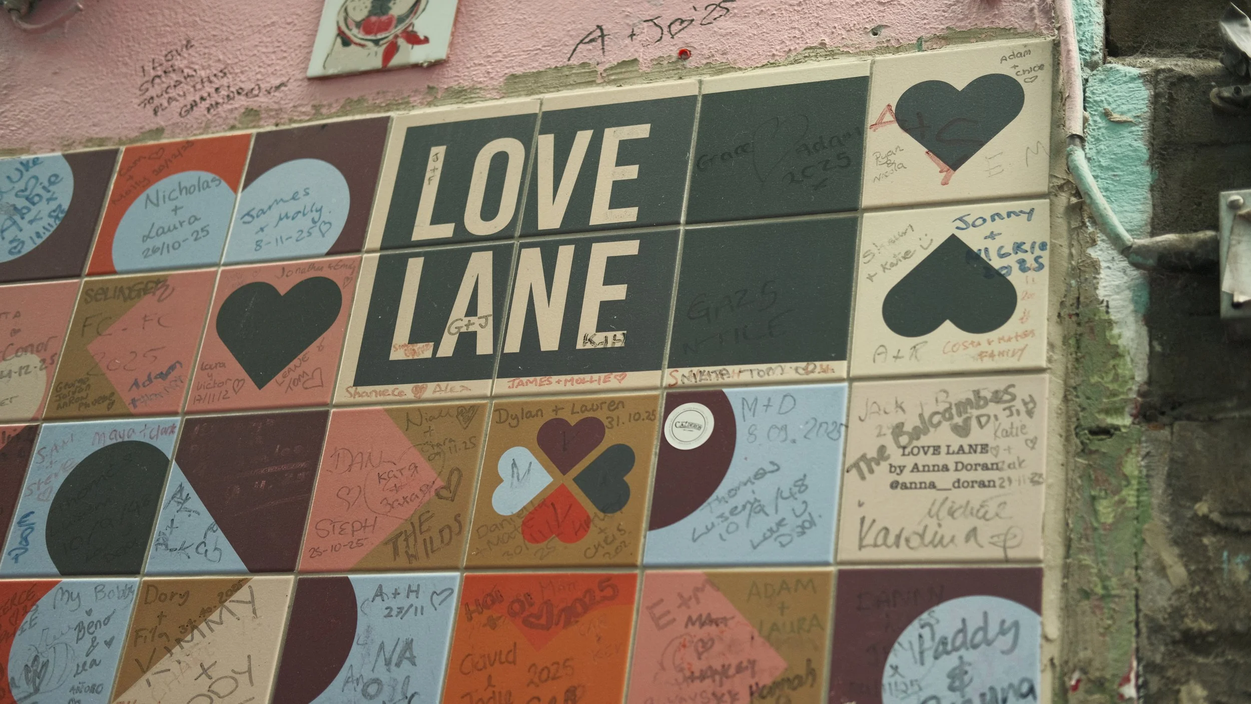  Love Lane was so cute with all of it’s messages! If I go again, I’ll have to find mine from this last trip. 