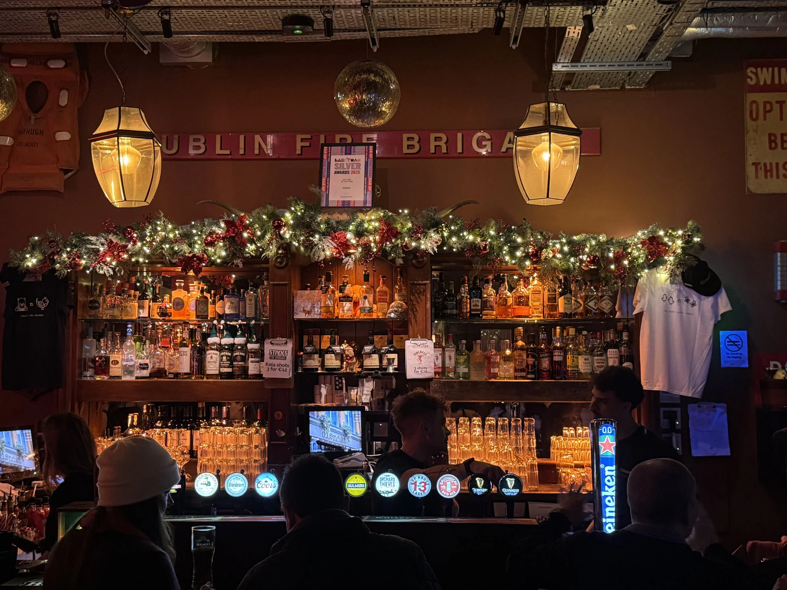  The decorations inside of The Temple Bar… 