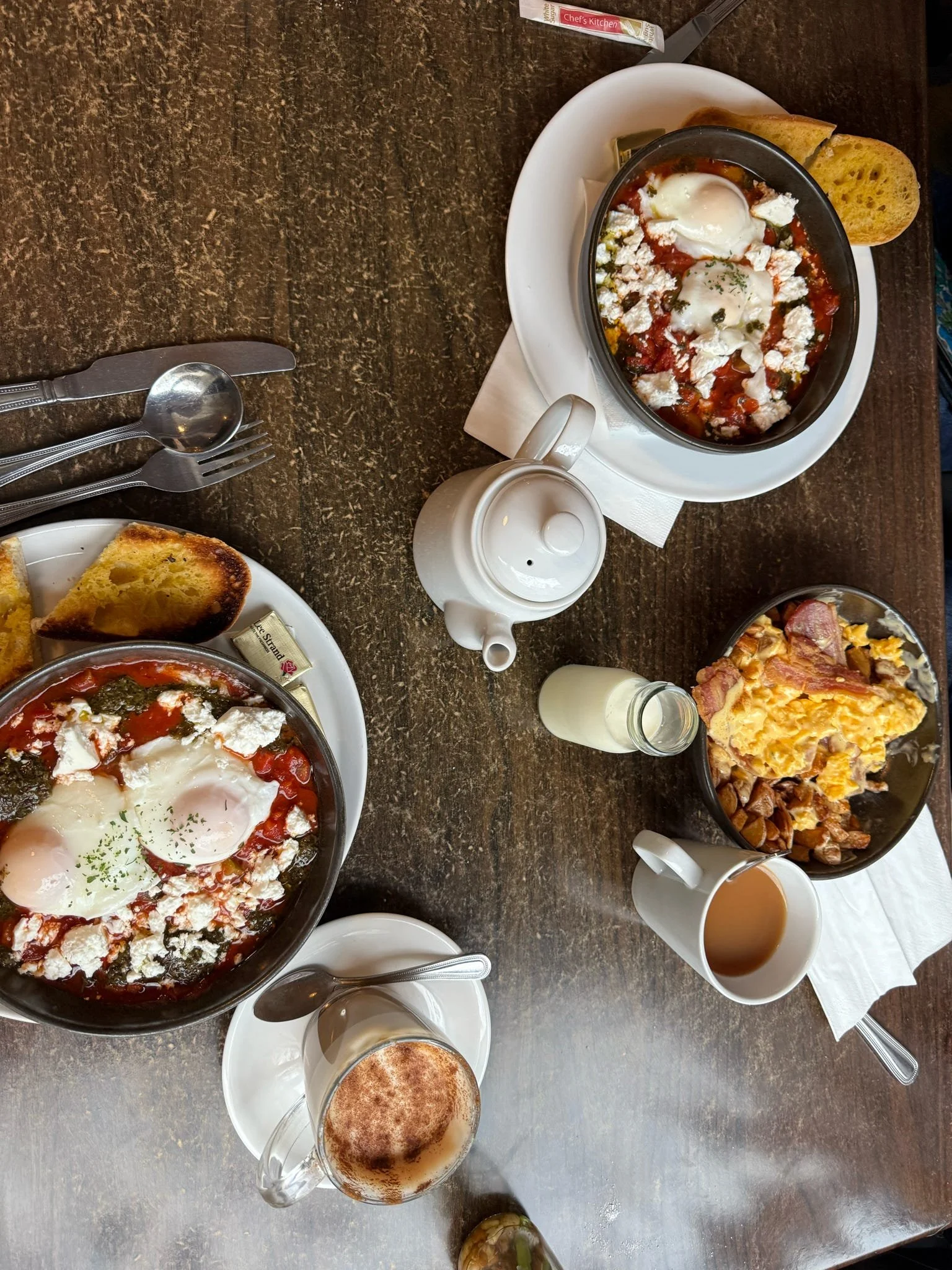  First things first, breakfast! We stopped at a cute cafe while waiting for our Airbnb time. I got a perfectly spiced Shakshuka. I also leaned into my new obsession with Irish butter and stole a couple servings of it in my coat pocket. 