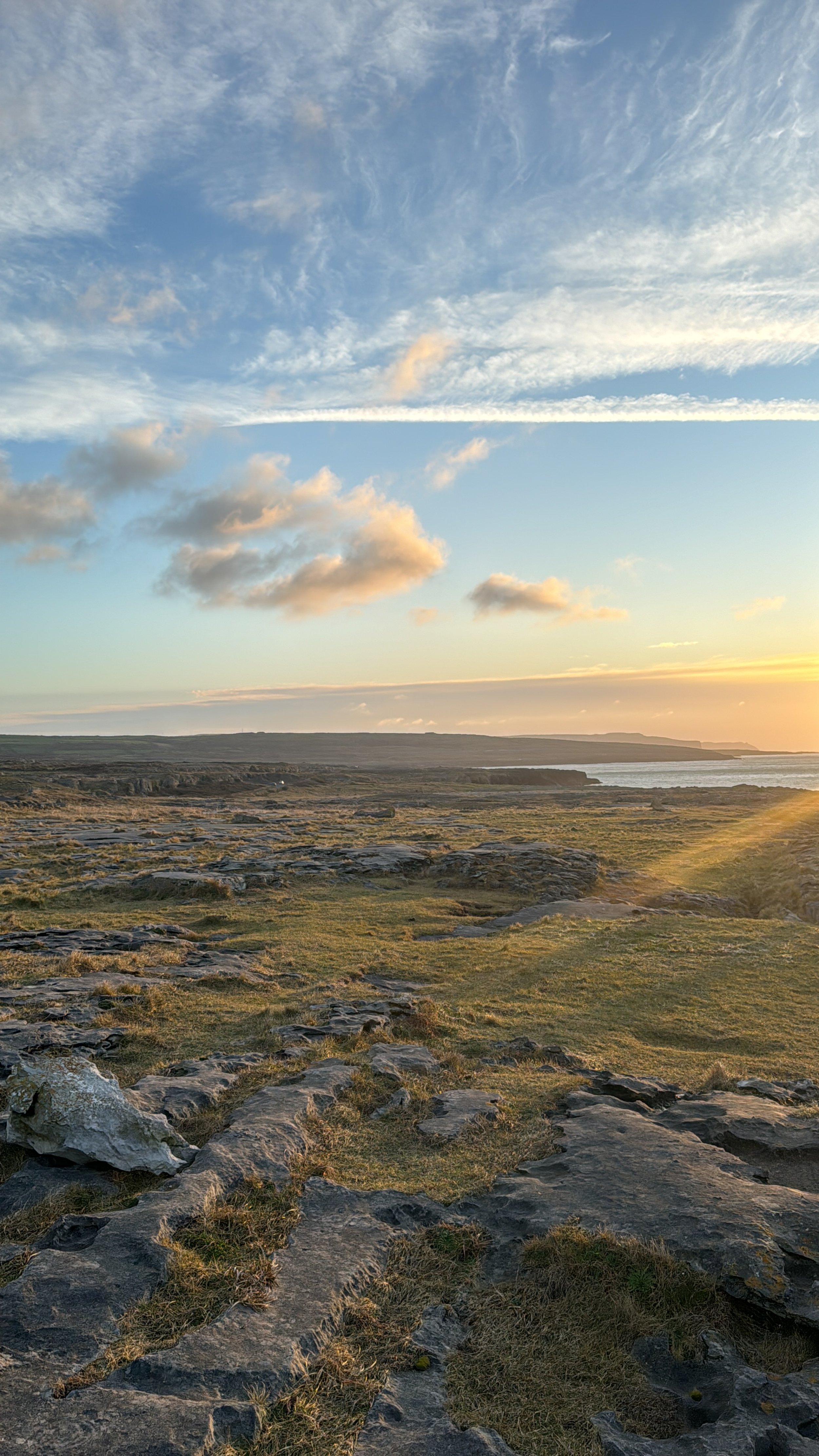  On the bus ride back, we stopped at a viewpoint in a less popular part of the cliffs to see the sunset. 