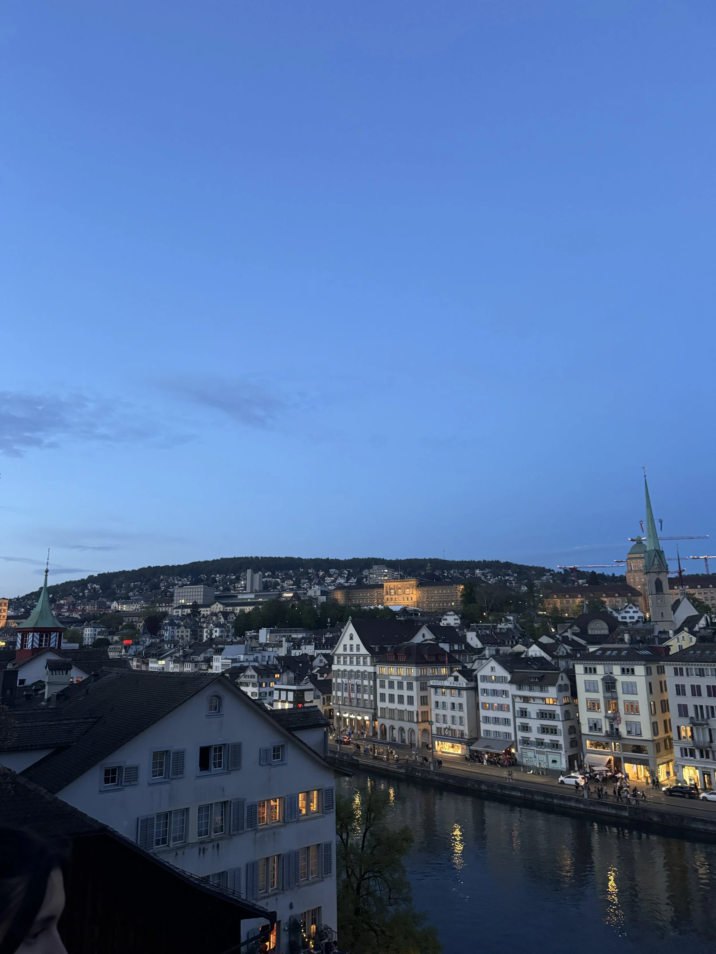  We walked up to Lindenhof Hill, a popular lookout point to see the whole of Zurich.  