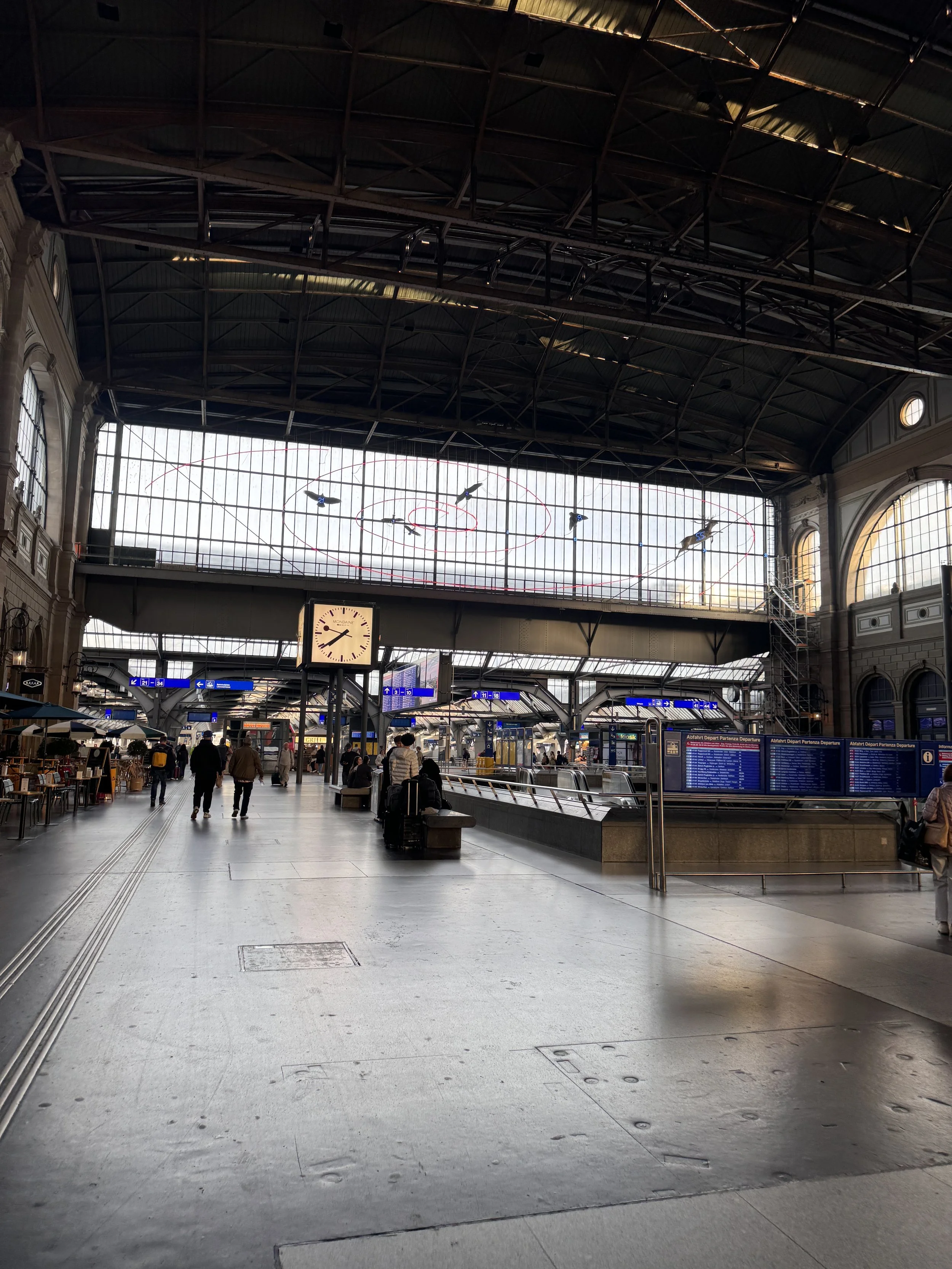  The train station in Zurich. 