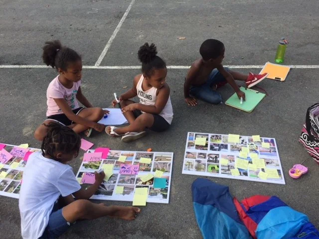 The youngest children actively participating