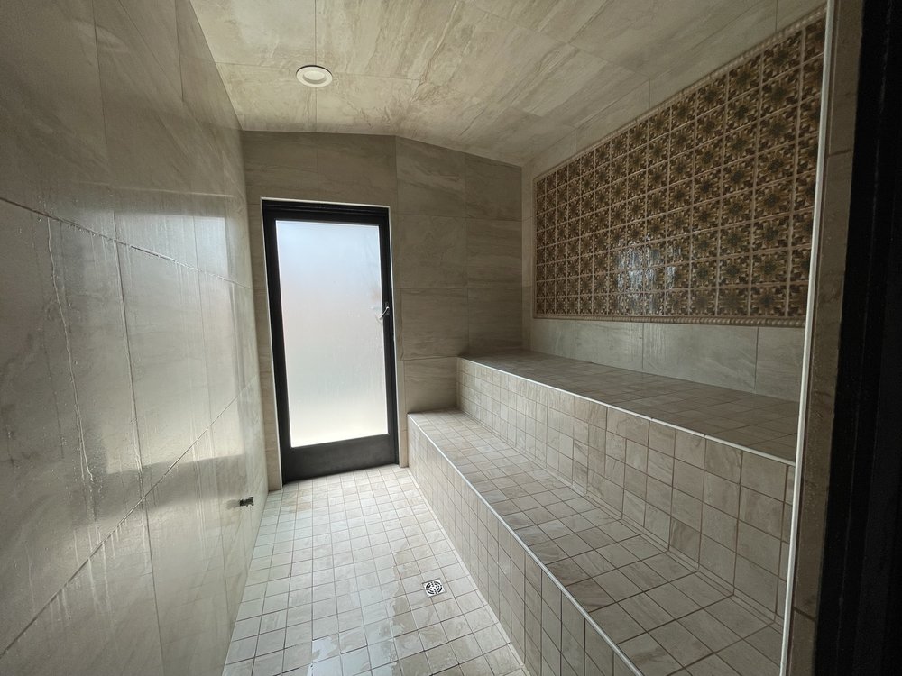  Eucalyptus steam room inside women’s locker room 