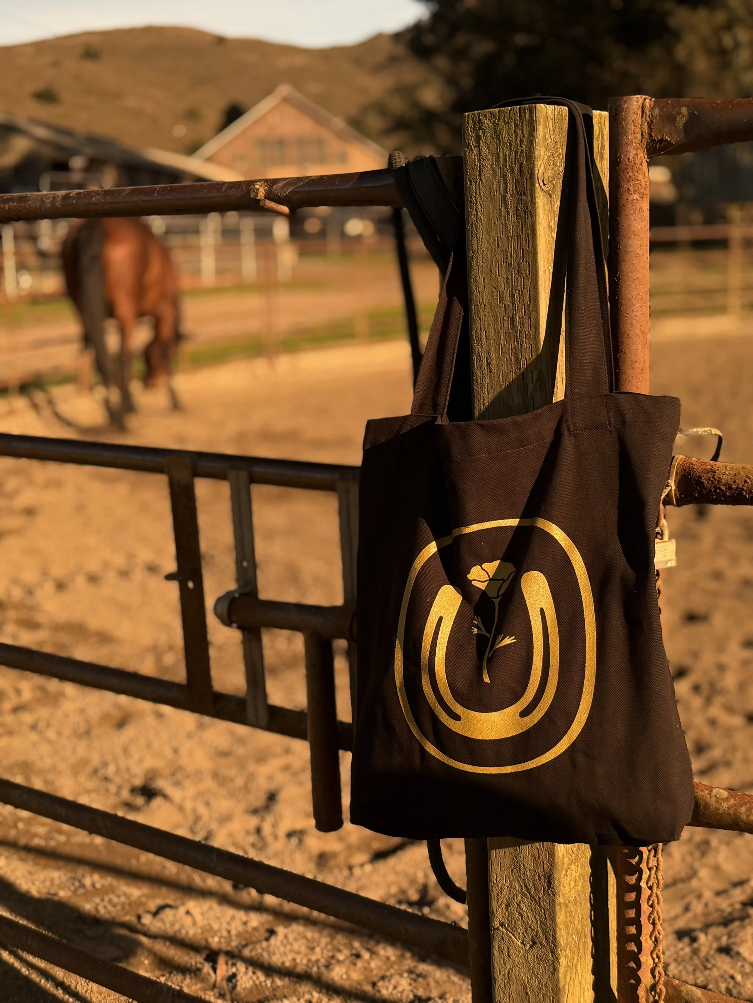 Golden Horseshoe Tote Bag