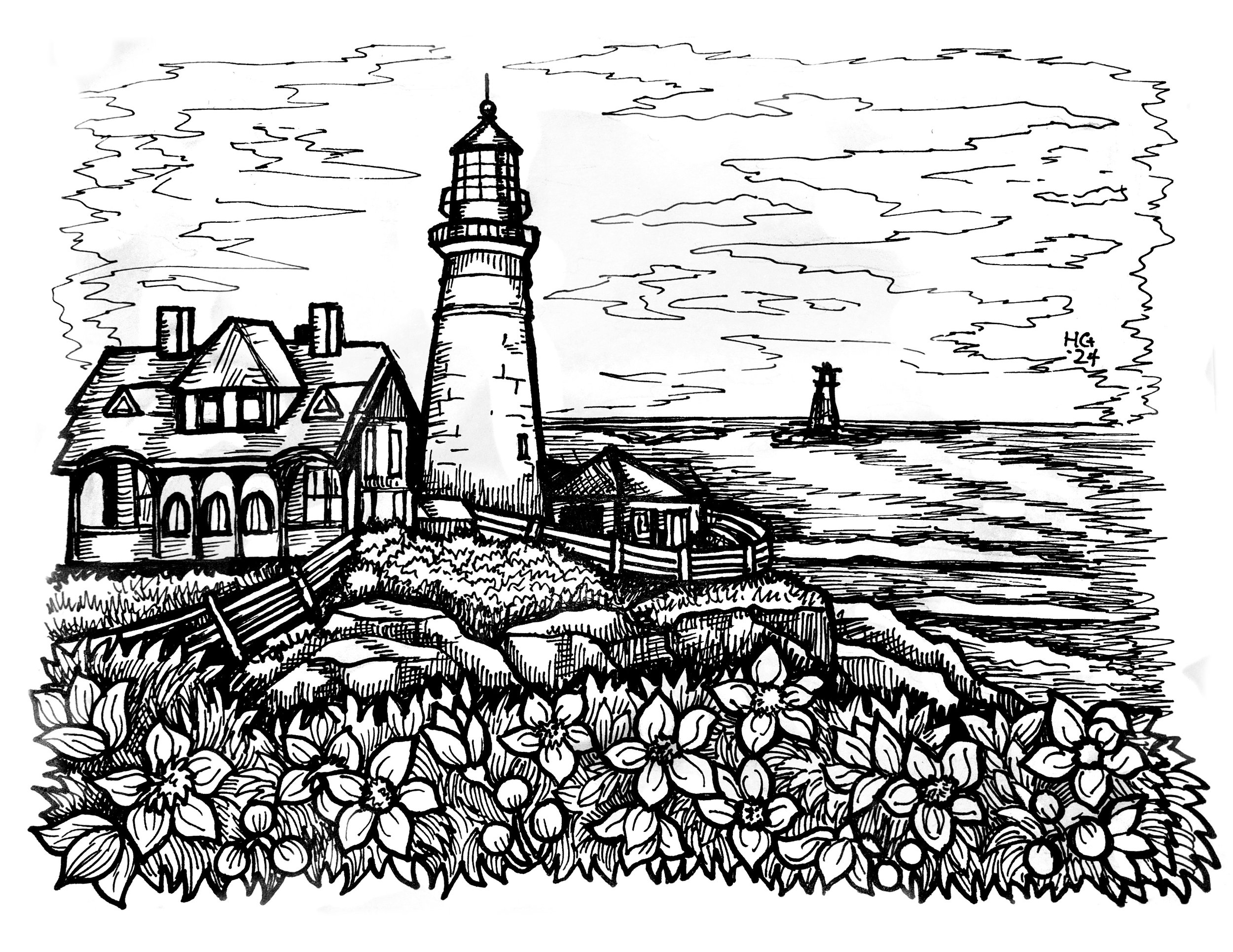 Portland Head Light Ink.jpg