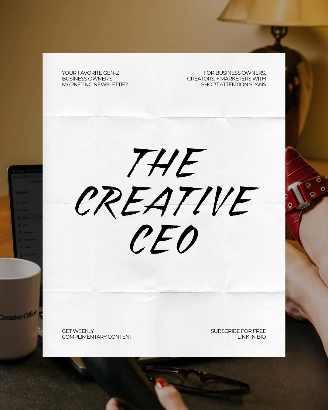 Your favorite Gen-Z business owner&rsquo;s marketing newsletter 💌

Built for business owners, creators, and marketing nerds with short attention spans.

If you've been loving our 'Complementary Content' Series on social, then this newsletter is for 