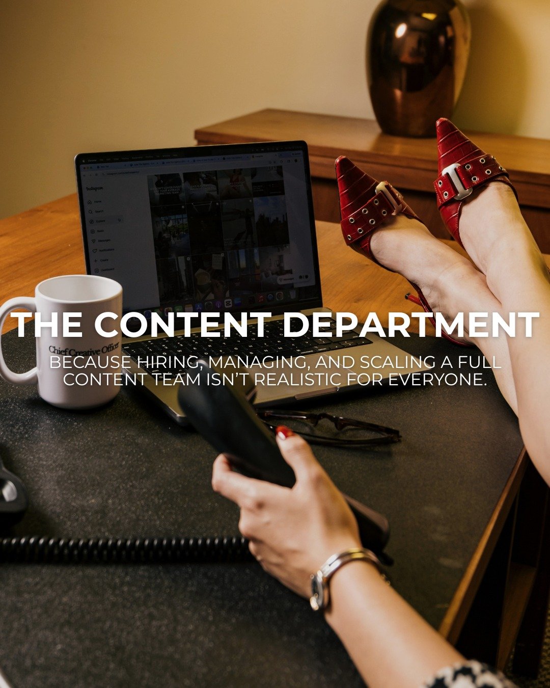 What if you had an outsourced content department that felt like an in-house team? 

We handle the strategy, filming, editing, and posting.
You stay in your zone of genius. and your expertise finally gets the visibility it deserves.

An outsourced con