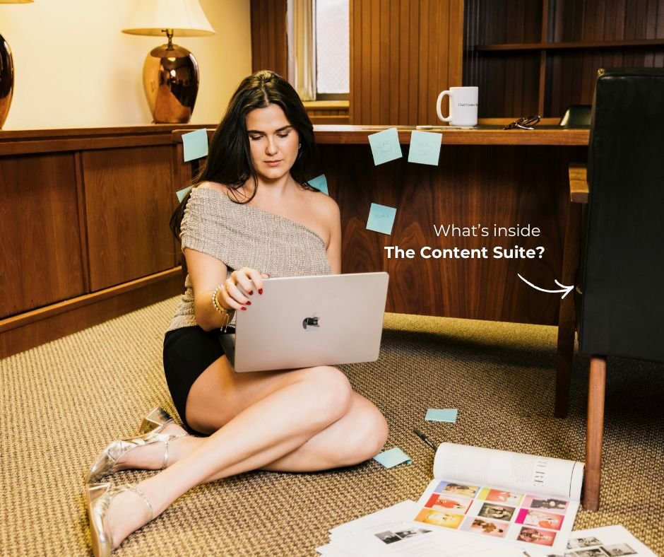 Your content needs ownership and an infrastructure that keeps your brand consistent. Ideas can't live in your notes app forever. 

The Content Suite is for business owners not only want to grow on social media, but don't want content to become their 