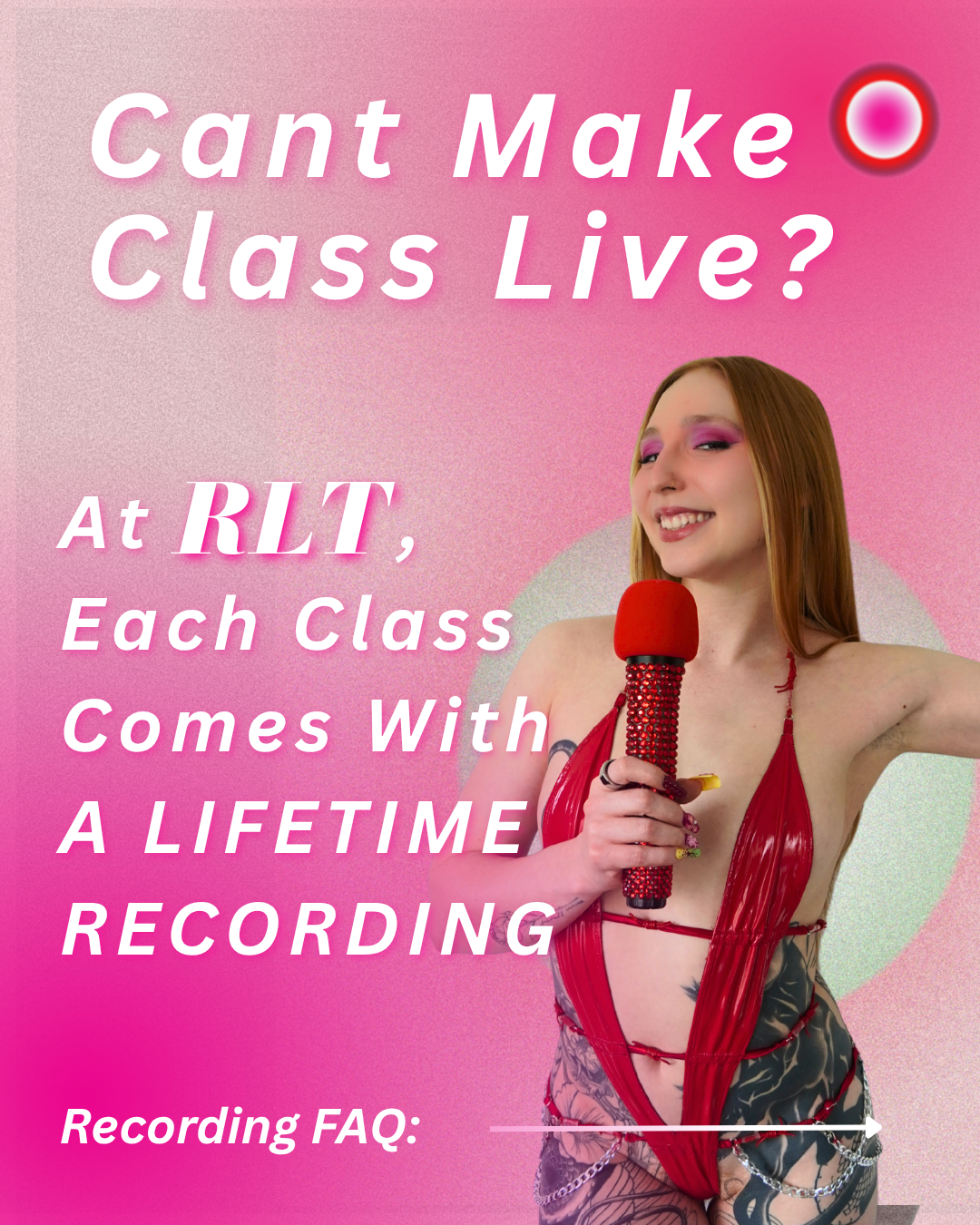 Redd Light Therapy recording FAQ — rewatch class recordings as many times as needed, wherever and whenever