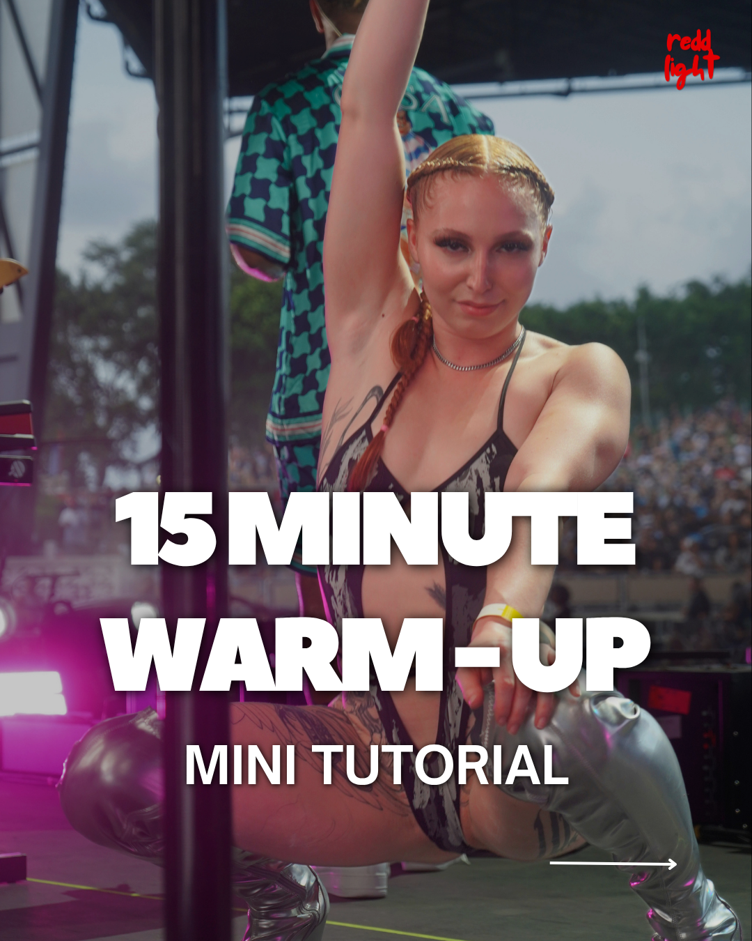 15-Minute Pole Warm Up Flow with Redd
