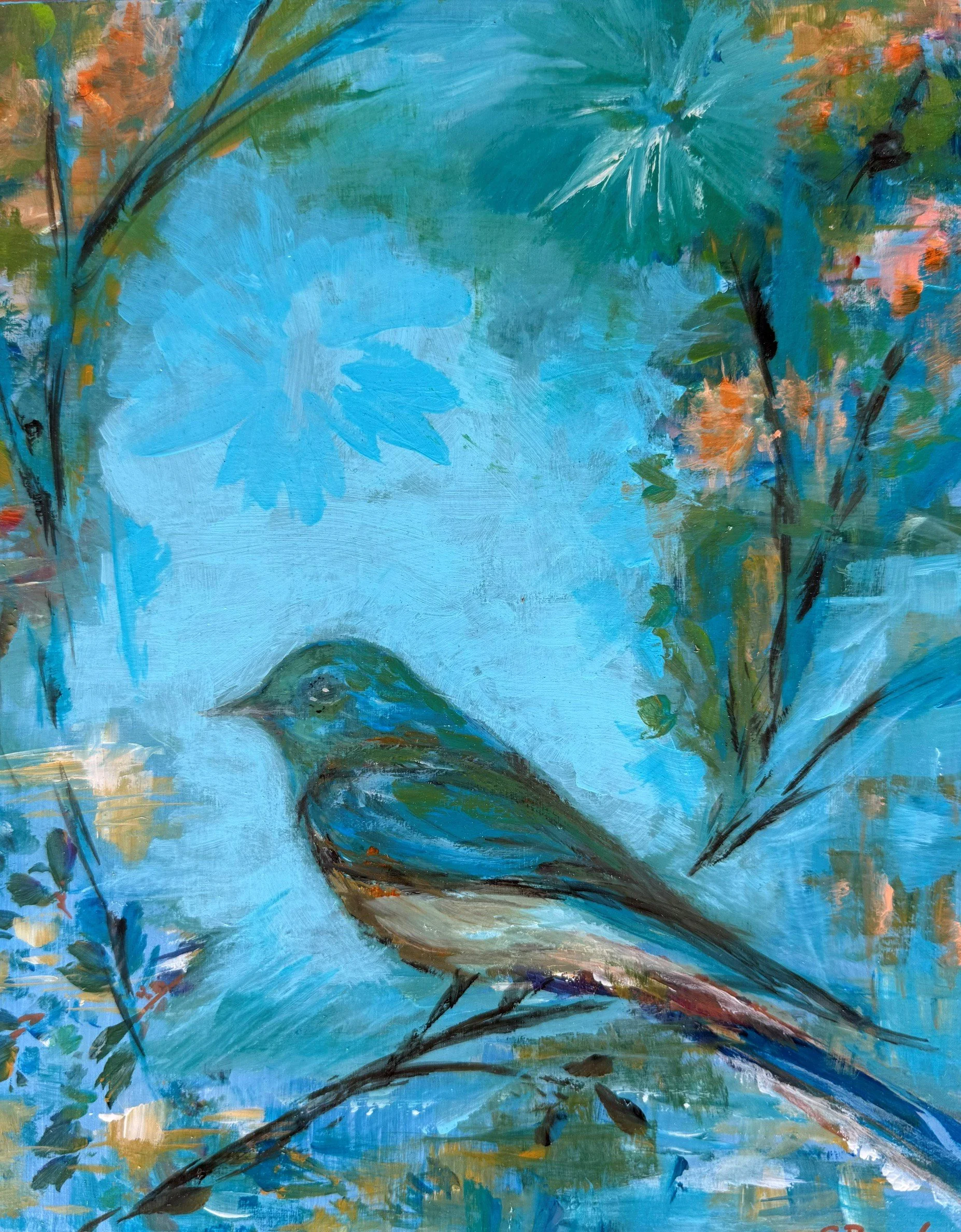 Blues - 8x10 - Acrylic on Board