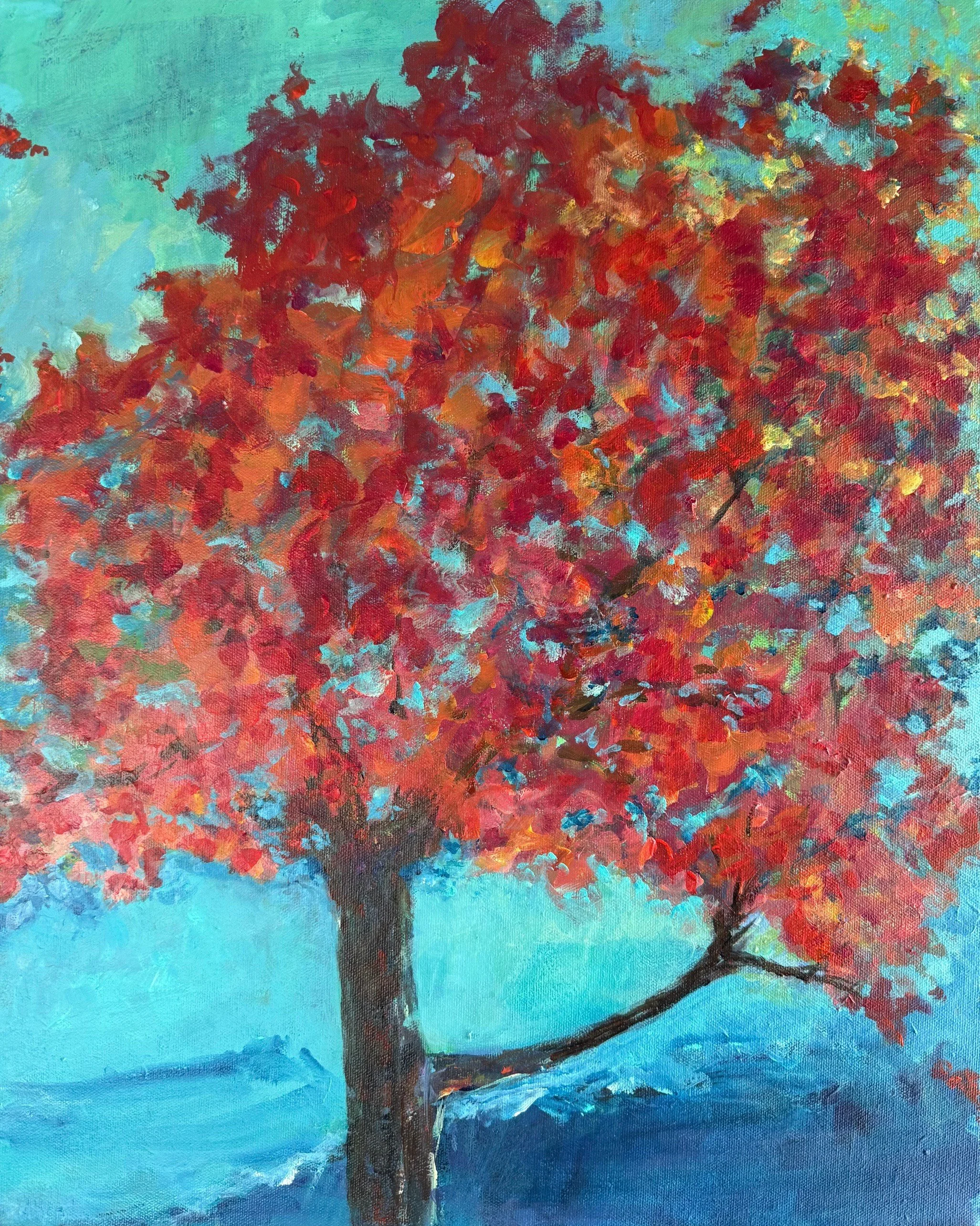 Maple - 16x20 Acrylic on Canvas - $550