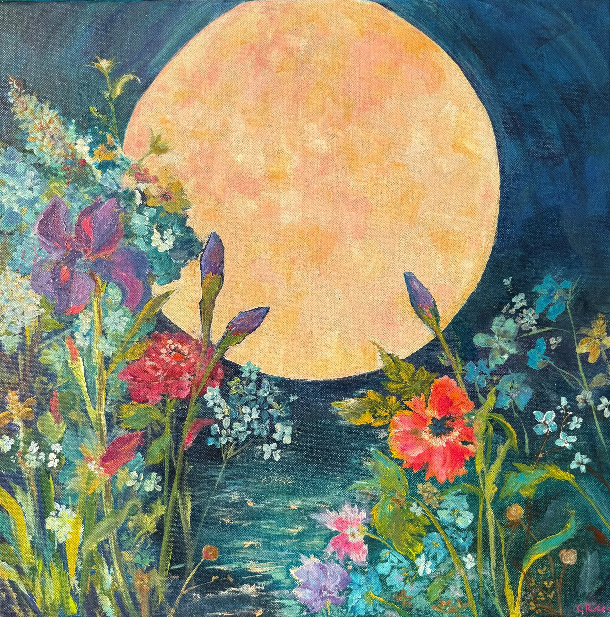 Iris Moon - 20x20 - Acrylic on Canvas