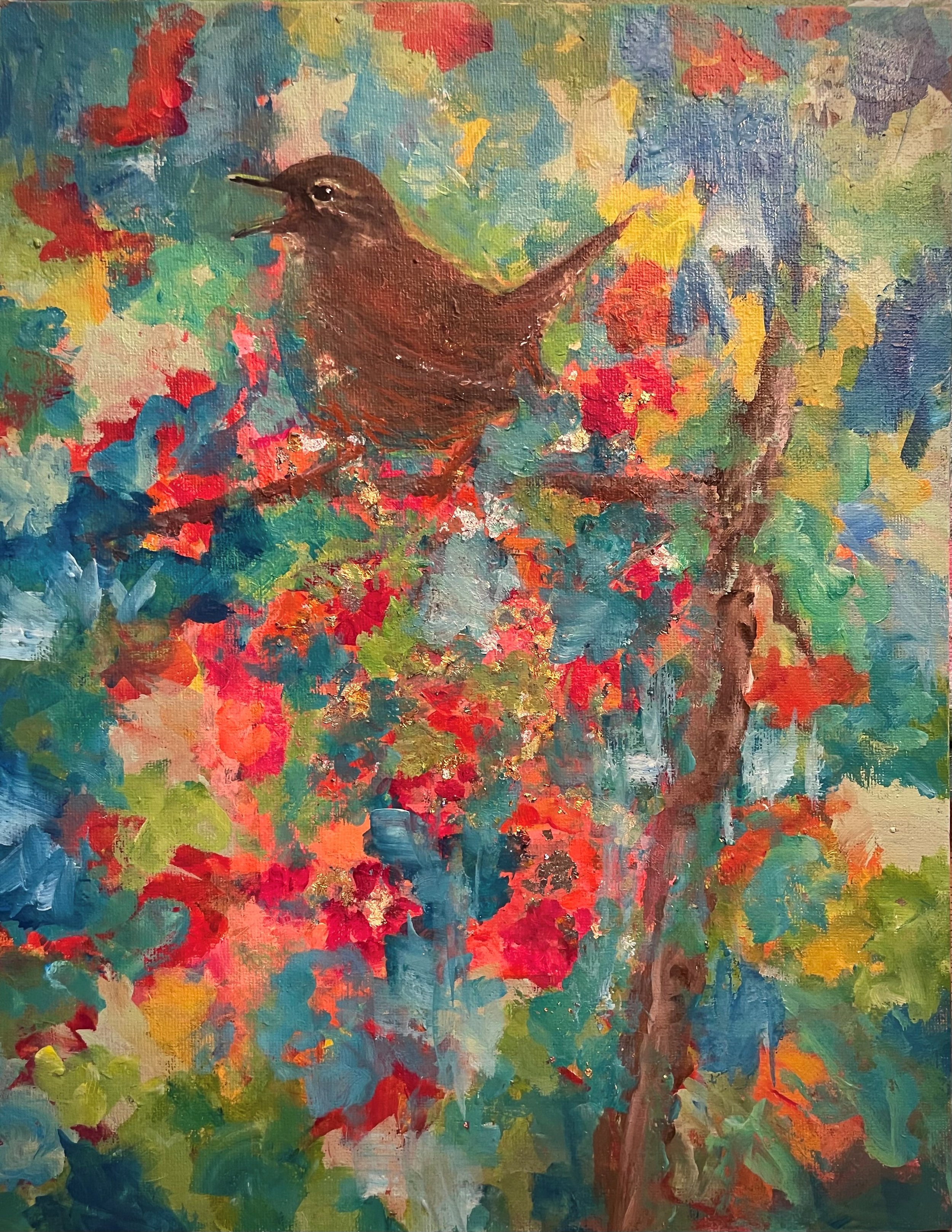 Talk to Me - 11x14 Acrylic on Panel - $125