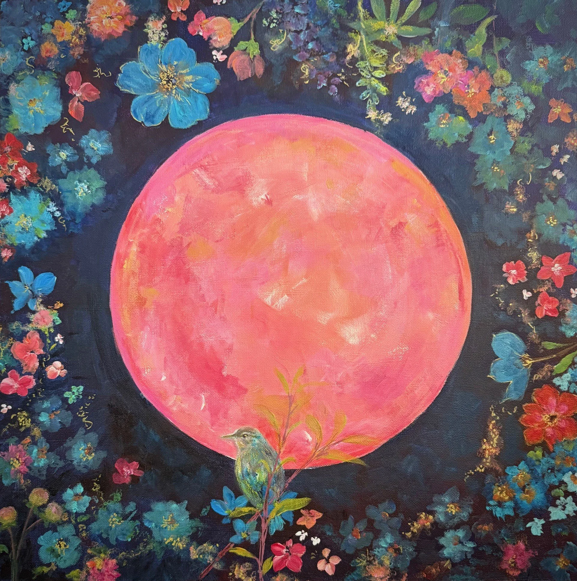 Blood Moon - 20x20 - Acrylic on Canvas - $650