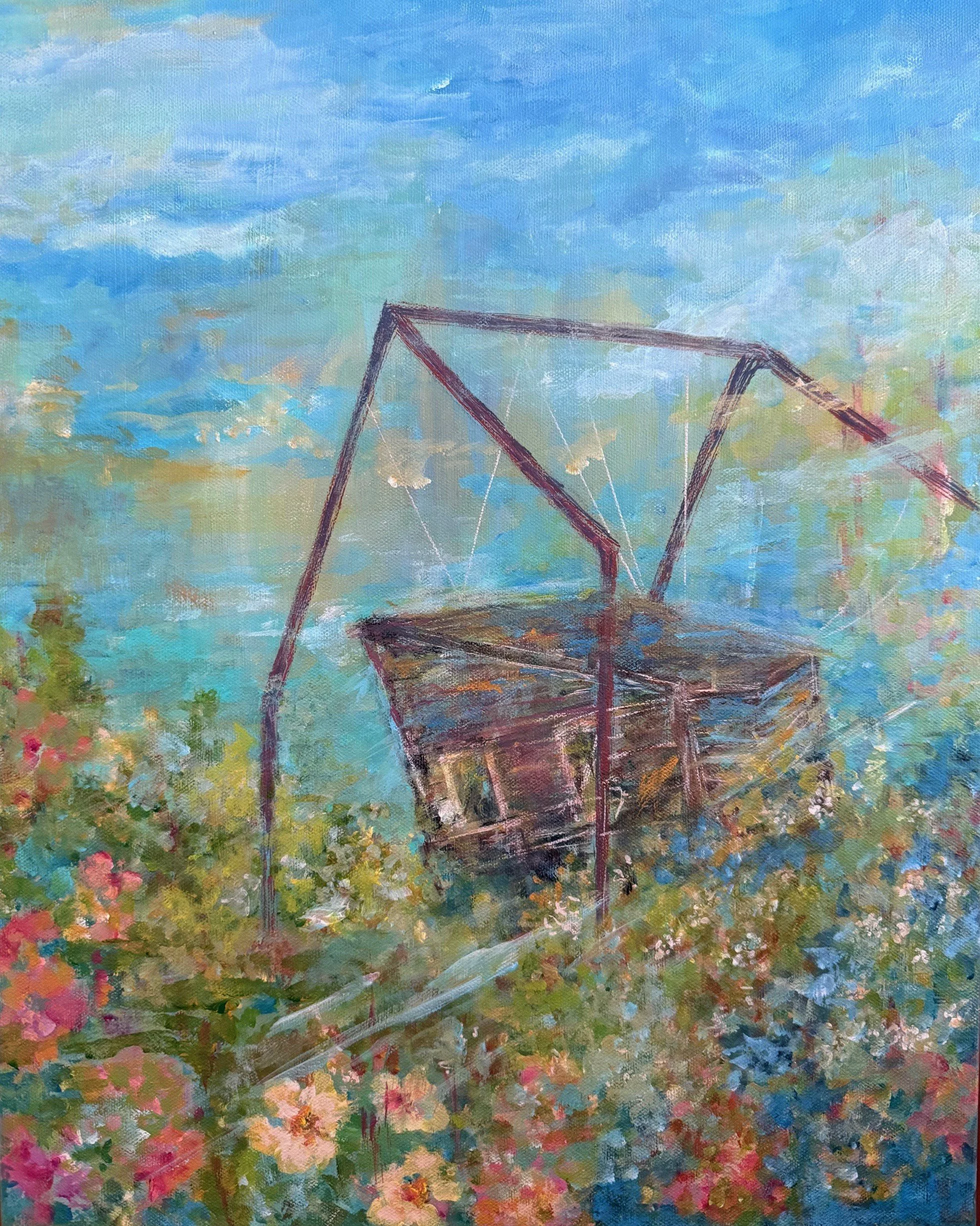 Suspended - 16x20 Acrylic on Canvas - $550