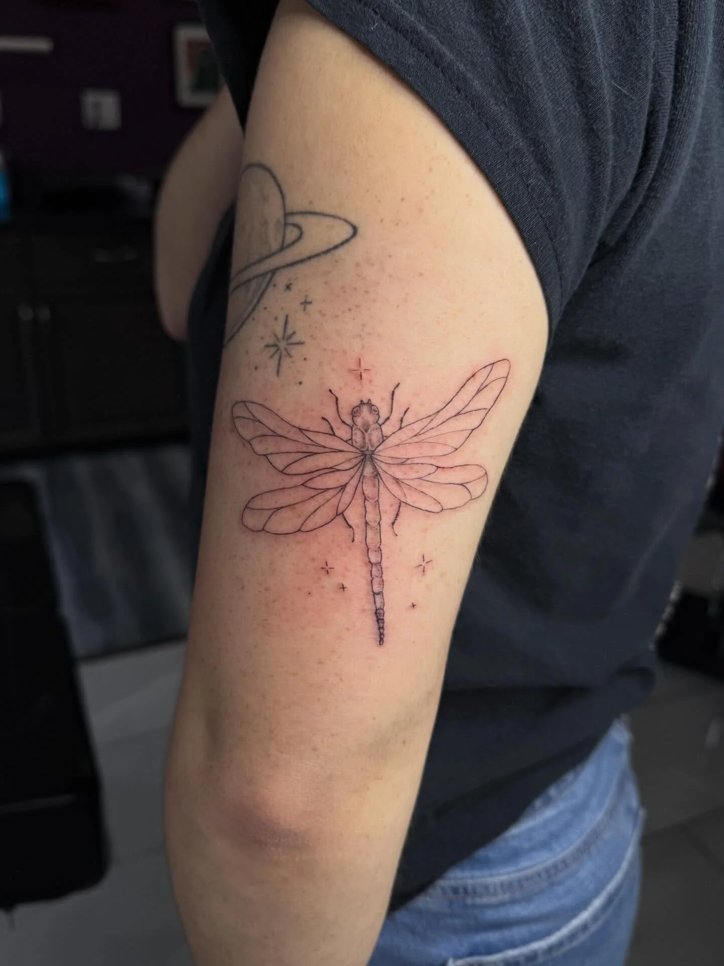 Dragon fly! &hearts;️ 

#finelinetattoo #madisonwi