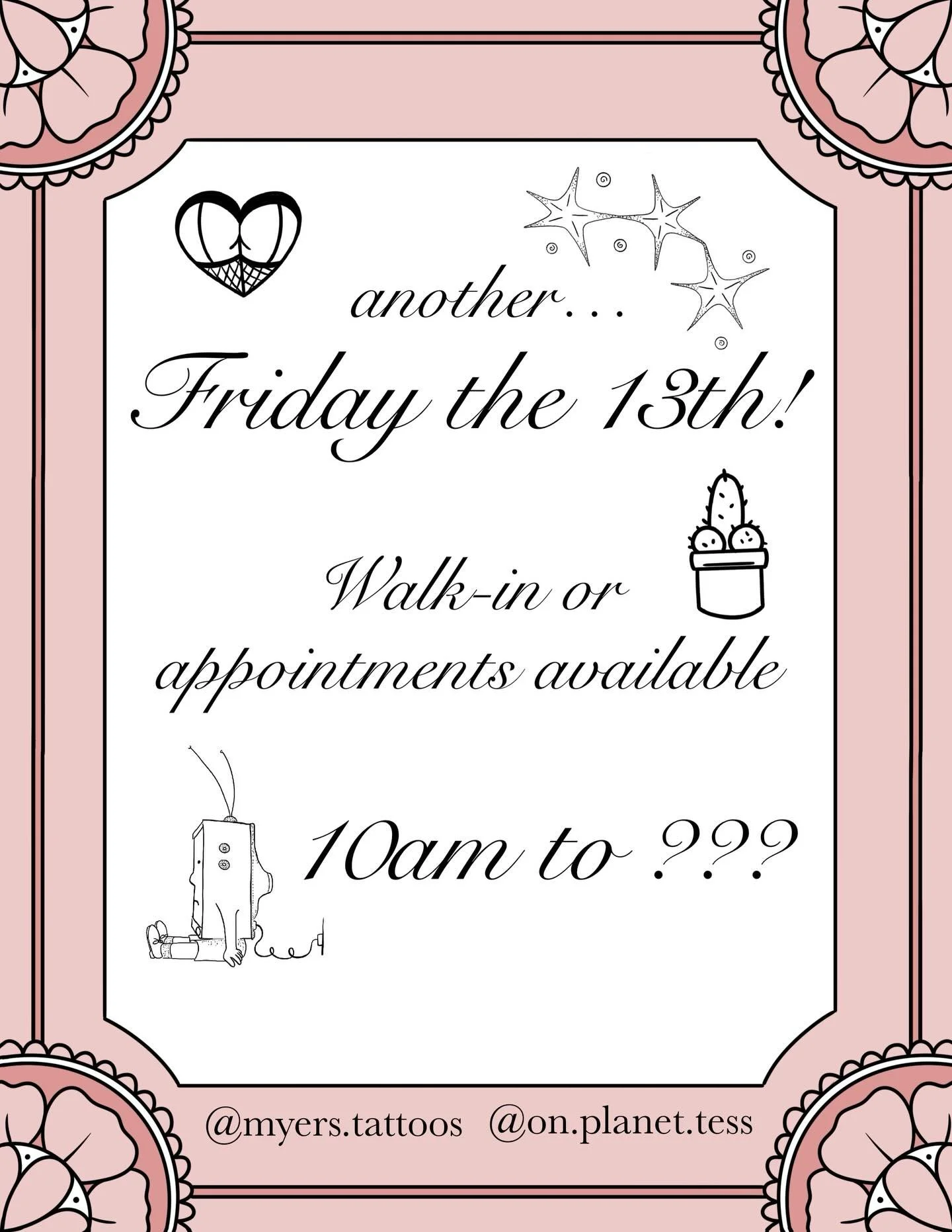 Another Friday the 13th? Aren&rsquo;t we lucky! 

At Dark Matter Tattoos starting @ 10am-??? 
$30 for one &bull; $50 for two
Pre drawn designs only, walk ins and appointments welcome 

Designs will be posted tomorrow! 

#madisonwi #friday13  #tattoos