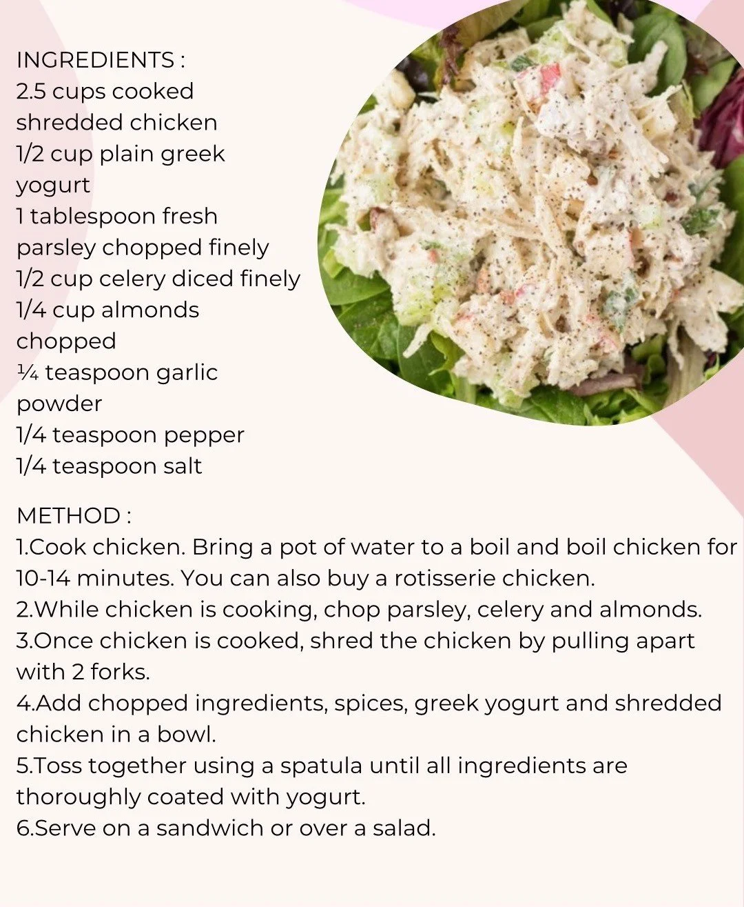 🍗 Recipe of the Week: Protein-Packed Chicken Filling 🌿

Quick, easy, and oh-so versatile, this protein chicken filling is a clinic fave because it ticks all the boxes:

✔️ High in lean protein
✔️ Perfect for meal prep
✔️ Delicious in wraps, salads,