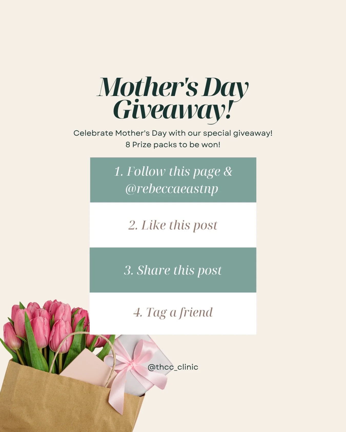 🌸 MOTHER&rsquo;S DAY GIVEAWAY 🌸

This Mother&rsquo;s Day we&rsquo;re celebrating the women who care deeply, support endlessly, and give so much of themselves, often without a moment for themselves 🫶🏻

We have 8 prize packs to be one, made up of o