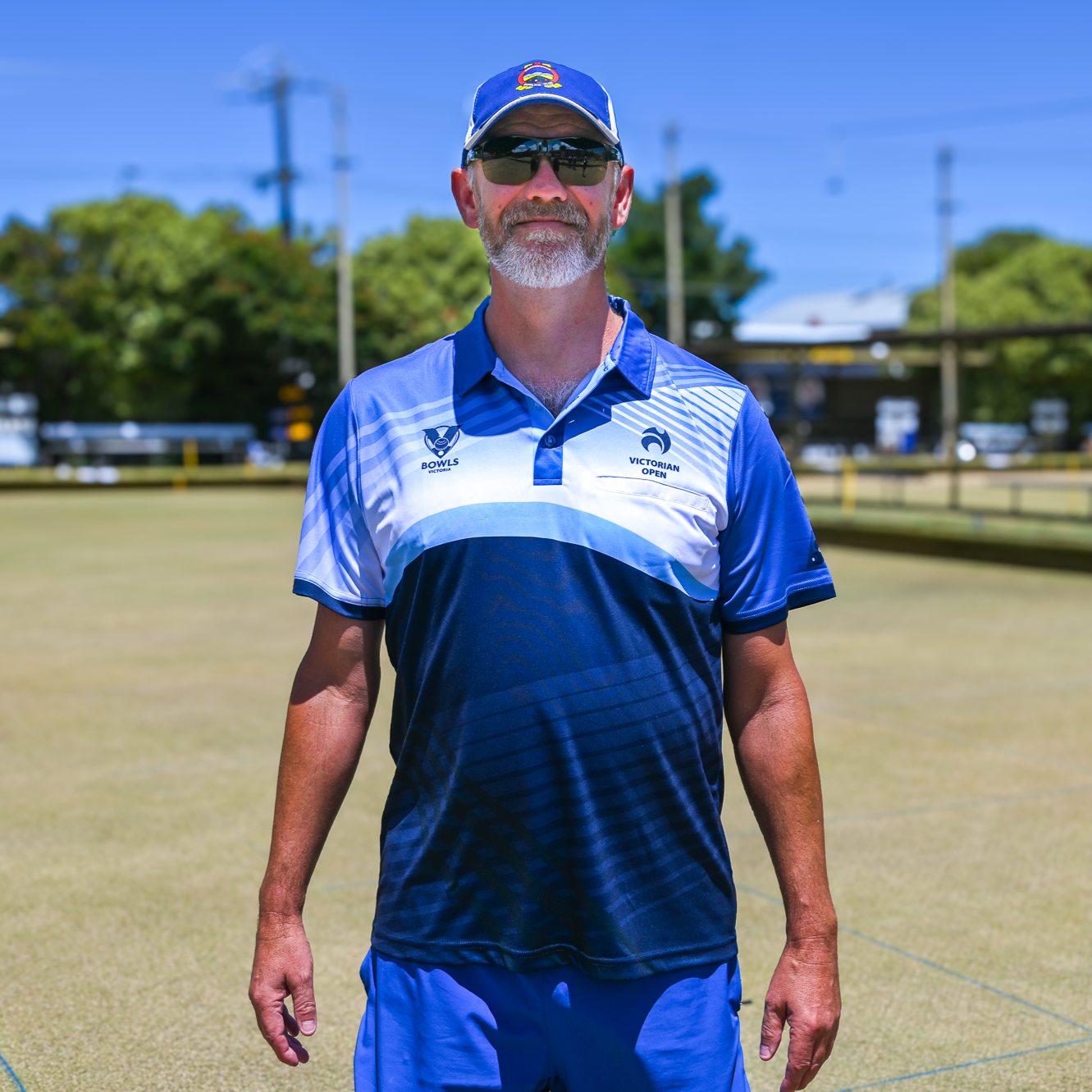 Men's 2025 Championships polo shirt - Blue