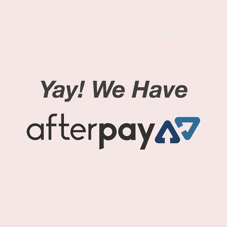 Yay we accept #Afterpay now!! 🎉🎉 please dm us for any further questions ~