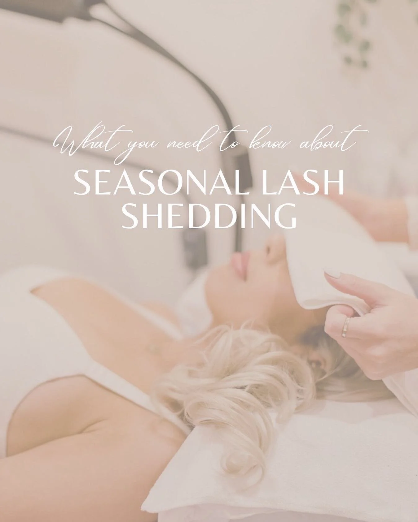 Stop scrolling! You do not want to miss this&hellip;

The seasons can affect your lashes and it&rsquo;s called &lsquo;seasonal lash shedding.&rsquo;

Twice a year (during Autumn &amp; Spring) our bodies react to the change in temperature and we shed 