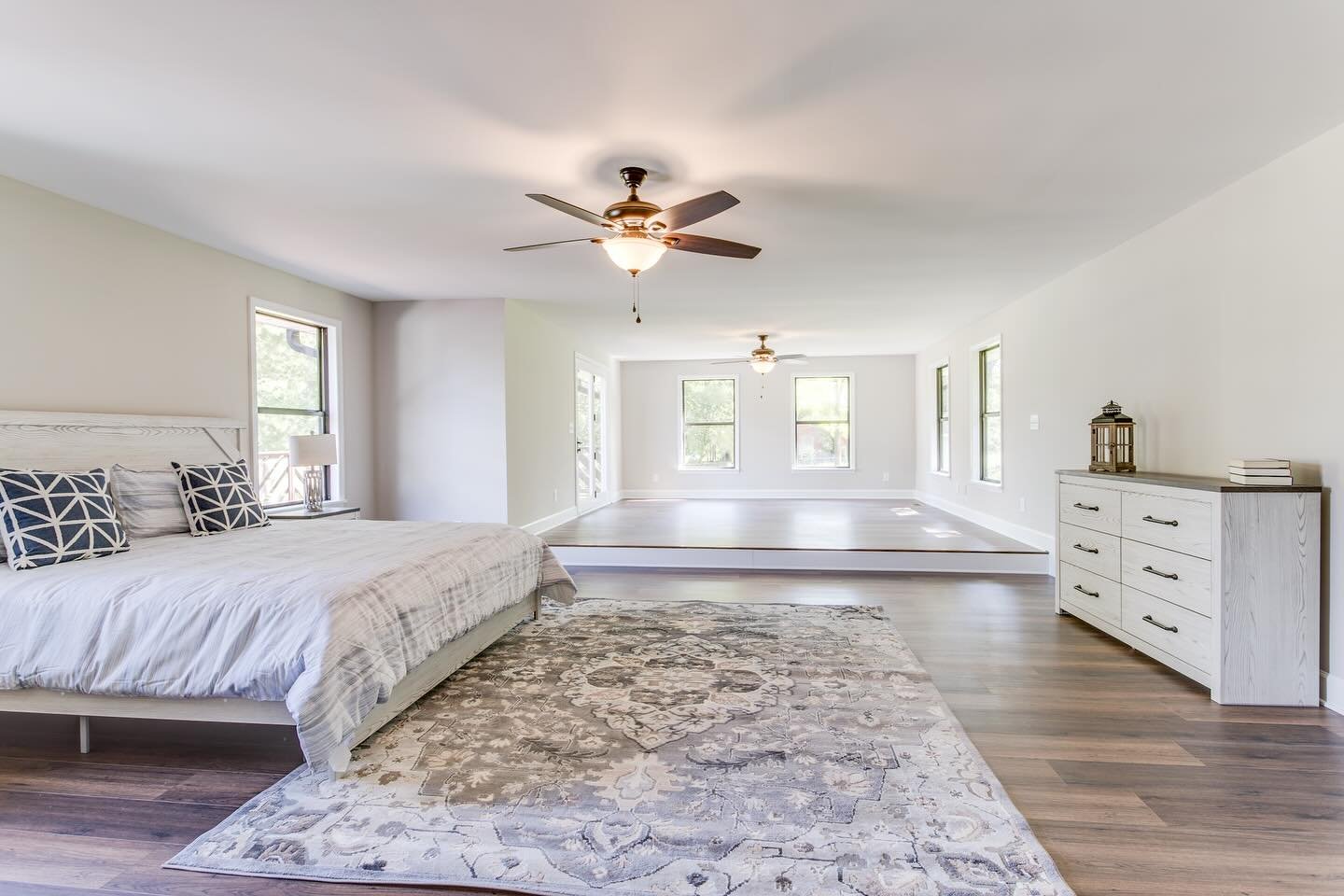 Can you believe there used to be an indoor hot tub in this space?! You never know what you&rsquo;re going to find when you start a renovation. 

Now, our home owners have a beautiful, extra large master bedroom with space for a home office or whateve