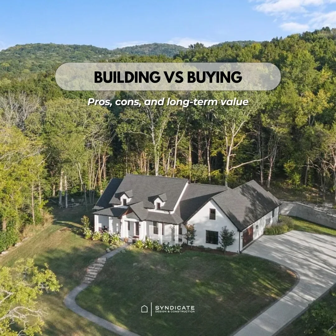 Buying and building both have their place.

The difference usually comes down to timeline, control, and long-term value. 

Many buyers don&rsquo;t realize that if they&rsquo;re pre-approved to buy, building may already be within reach &mdash; especia