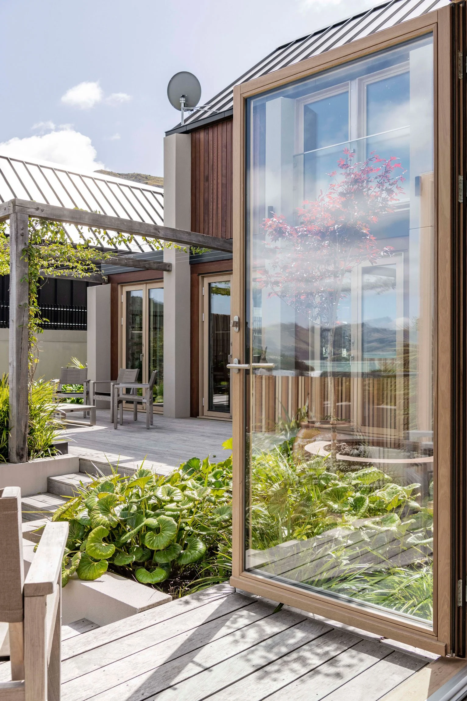 Vibrant and seasonal planting by Botanic Landscape Architects in Lyttelton, Christchurch