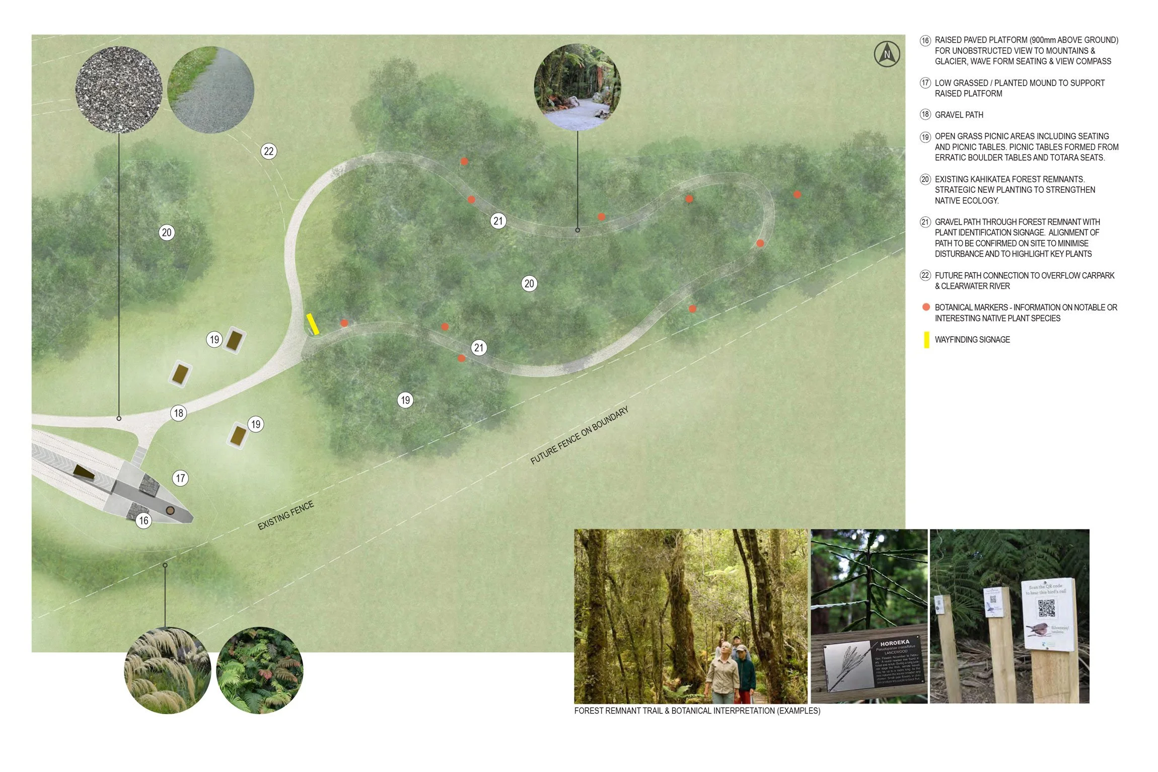 Te Kopikopiko o te Waka concept plan, near Fox Glacier, West Coast