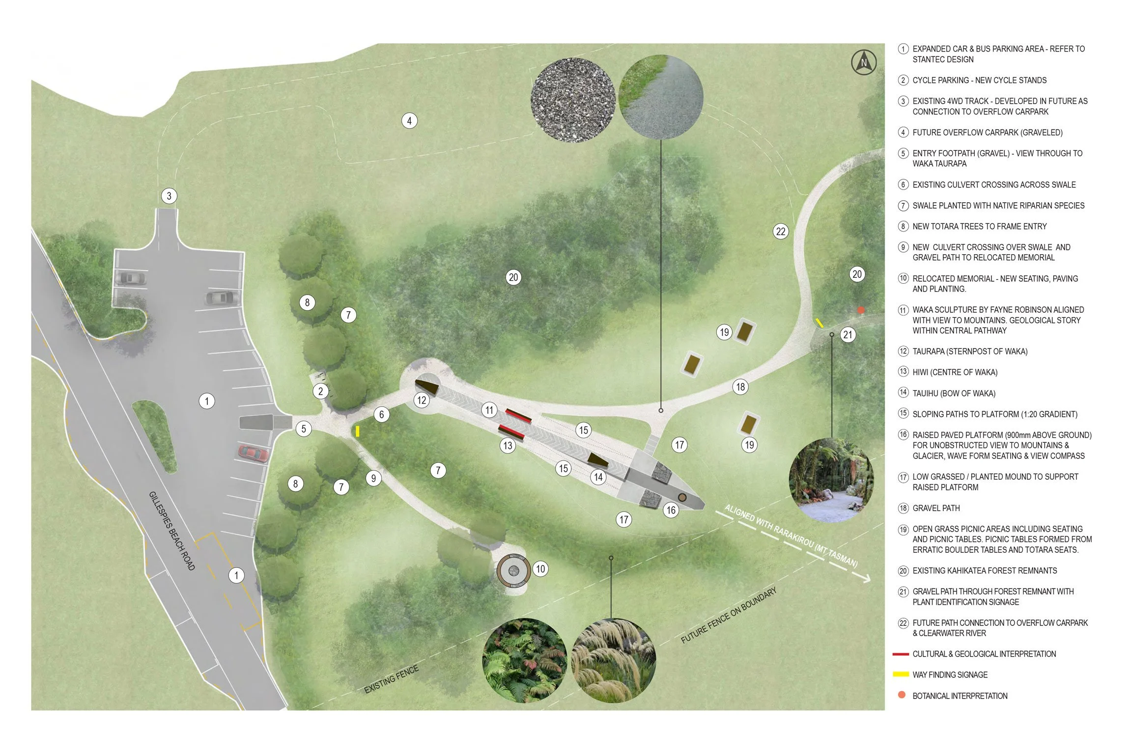 Te Kopikopiko o te Waka concept plan, near Fox Glacier, West Coast