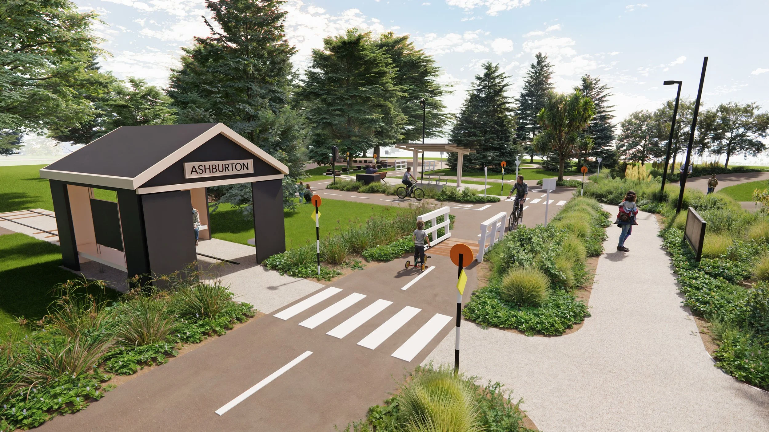 Botanic Landscape Architects park design Ashburton domain play