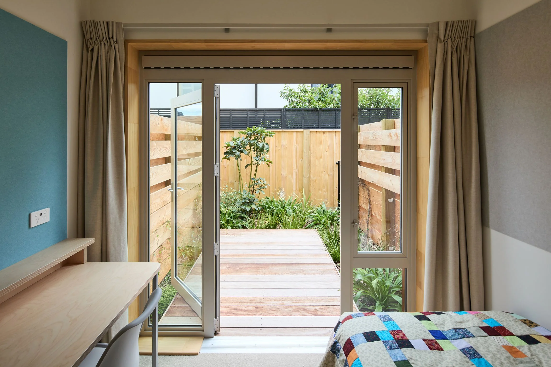 Small private gardens for residents by Botanic Landscape Architects in Central Christchurch