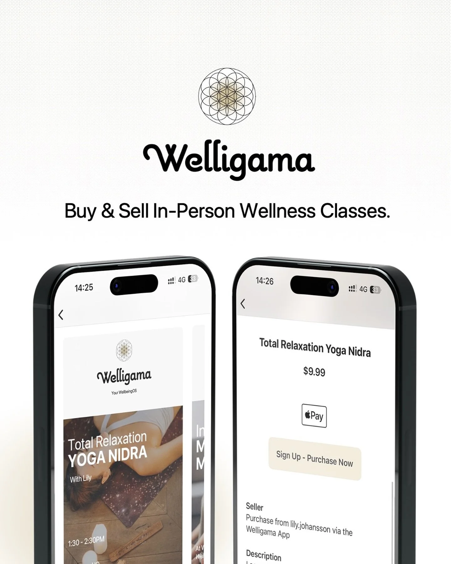 Buy and Sell In-Person Classes

* If there is an in-person class you would like to share you can post that on Welligama. 

* If you want to buy a class from another user, simply navigate to their Profile and tap on the class you want click to purch