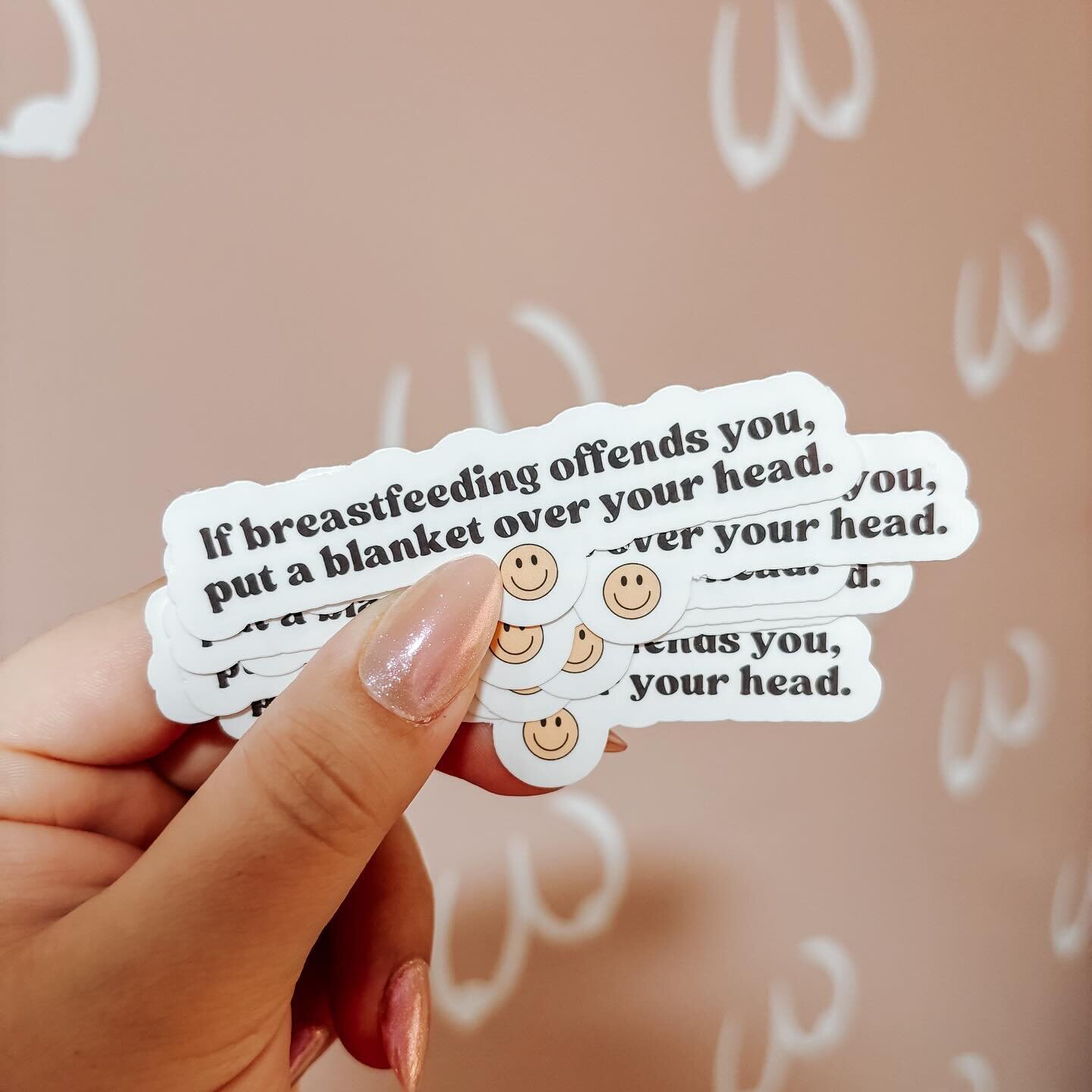 The new stickers that JUST launched! 🩷 (besides the &ldquo;if breastfeeding offends you, put a blanket over your head 😊&rdquo; one &mdash; that one is free to all orders placed today! 🫶🏼 Head over to stories for a discount code and the link is in